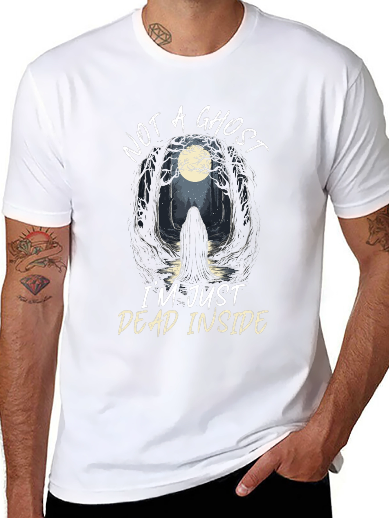 Not A Ghost T-Shirt - Dead Inside Tee