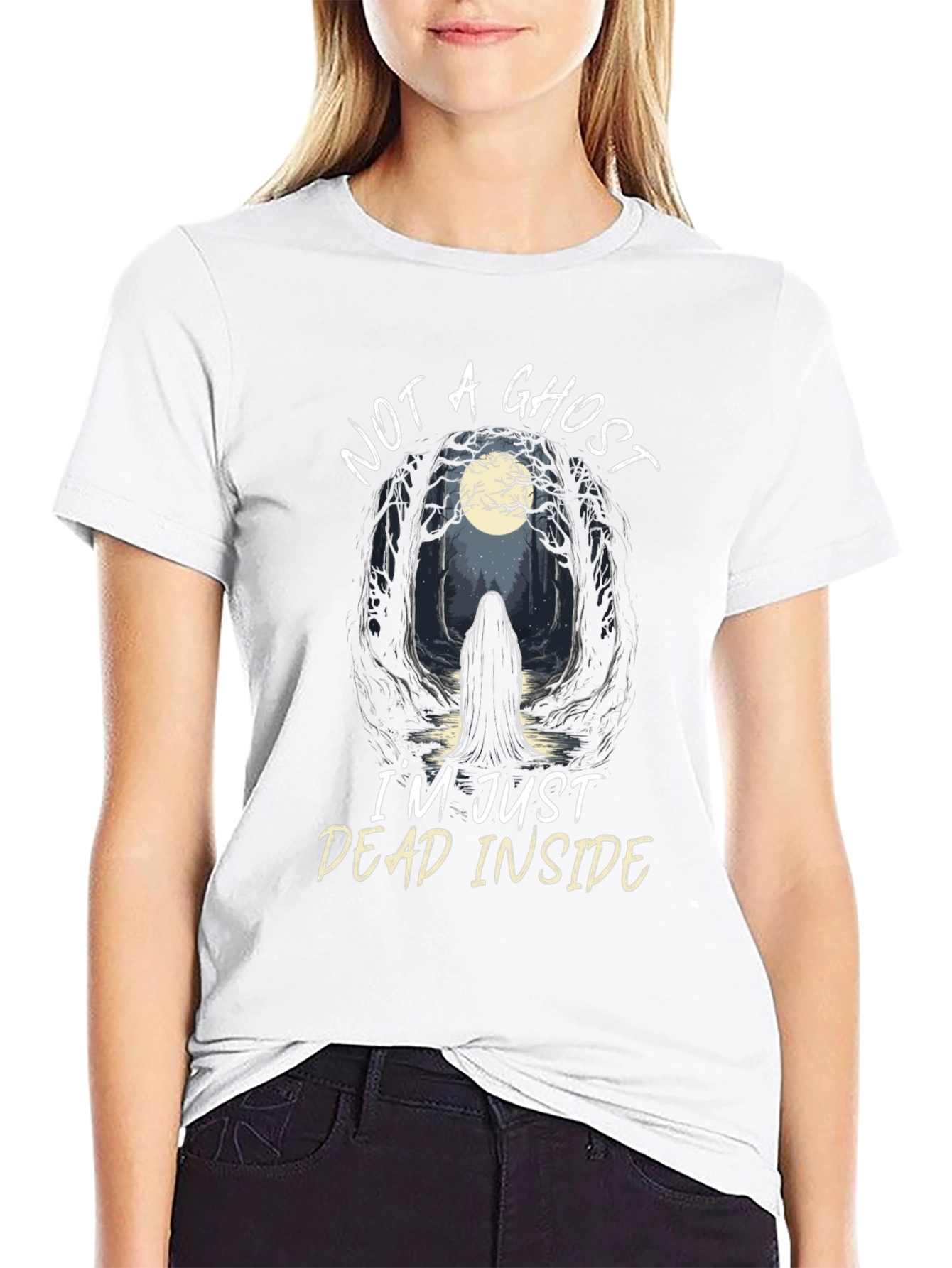 Not A Ghost T-Shirt - Dead Inside Tee