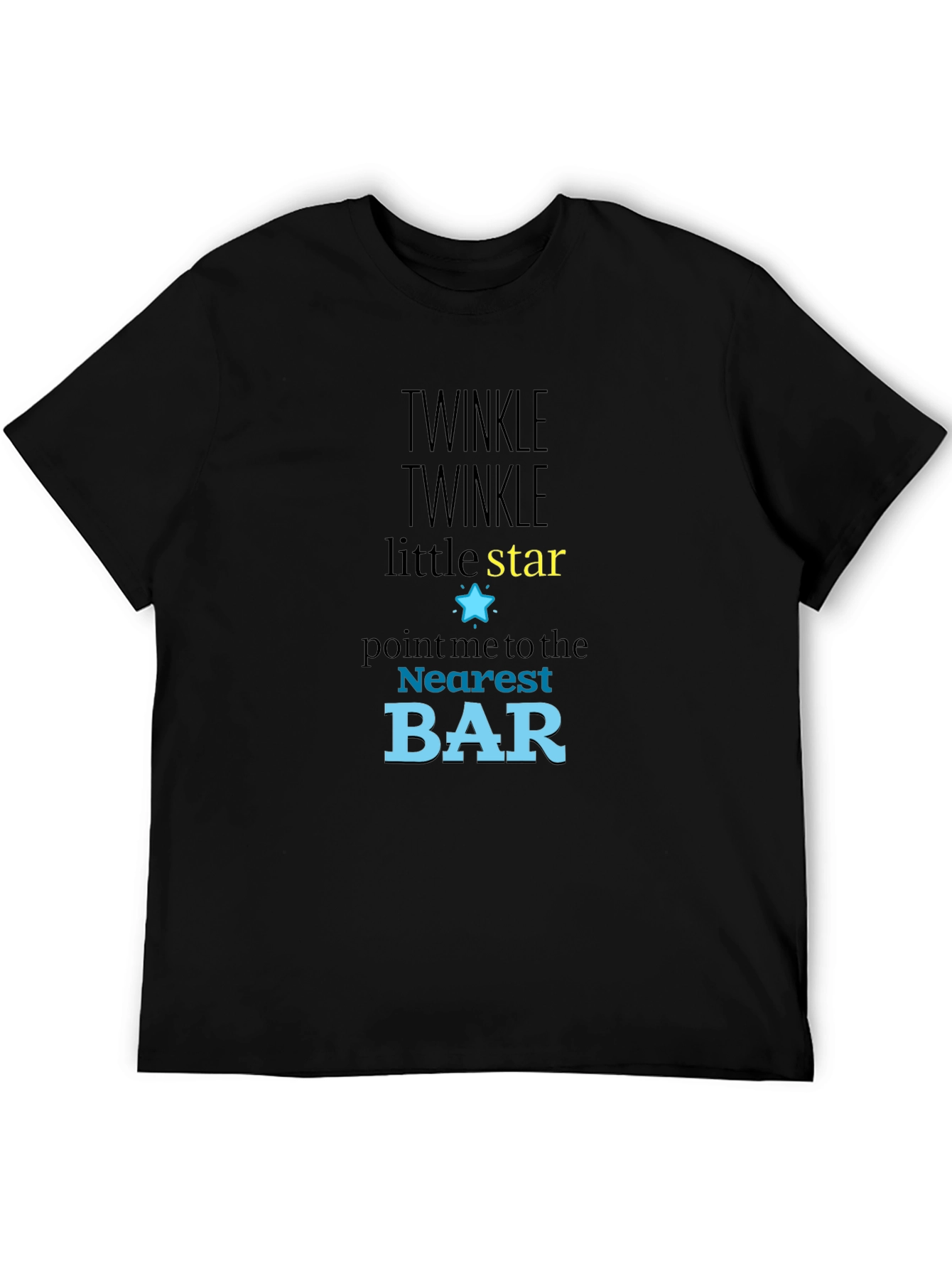 Twinkle Star Bar T-Shirt - Funny Novelty Tee
