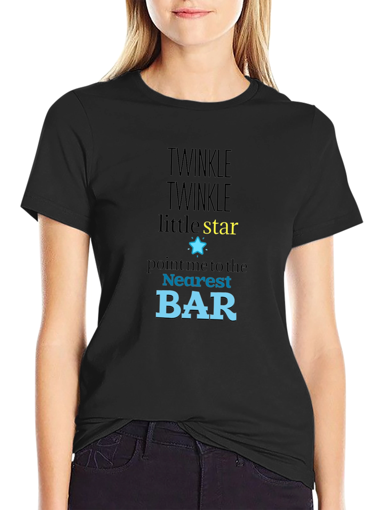 Twinkle Star Bar T-Shirt - Funny Novelty Tee