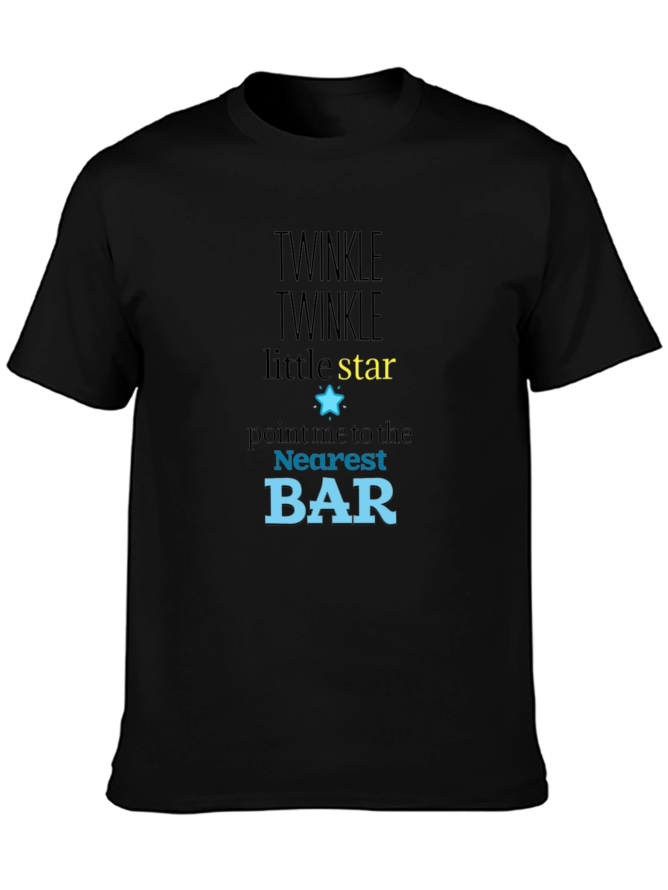 Twinkle Star Bar T-Shirt - Funny Novelty Tee