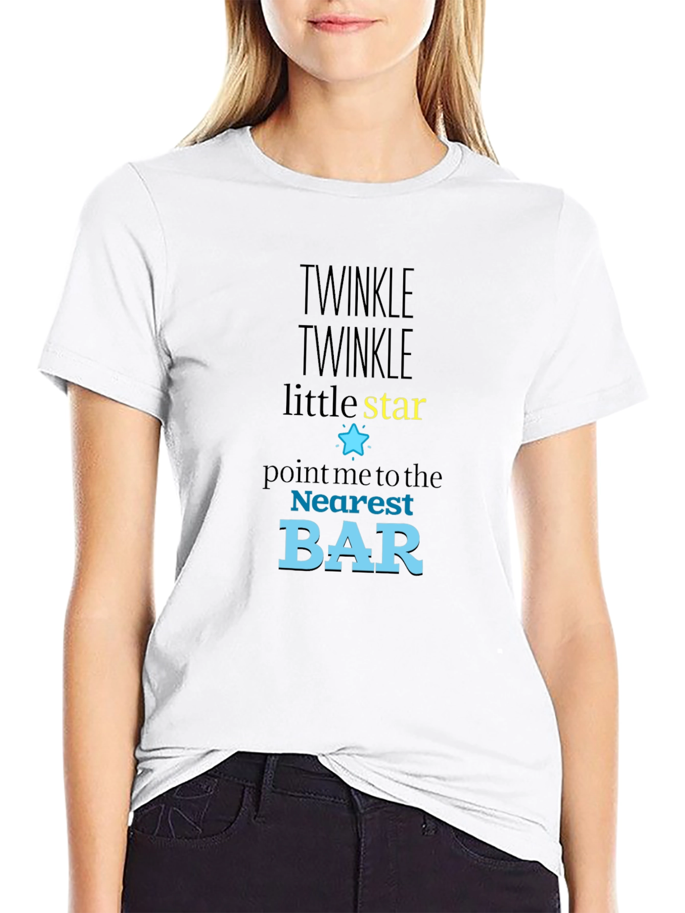 Twinkle Star Bar T-Shirt - Funny Novelty Tee