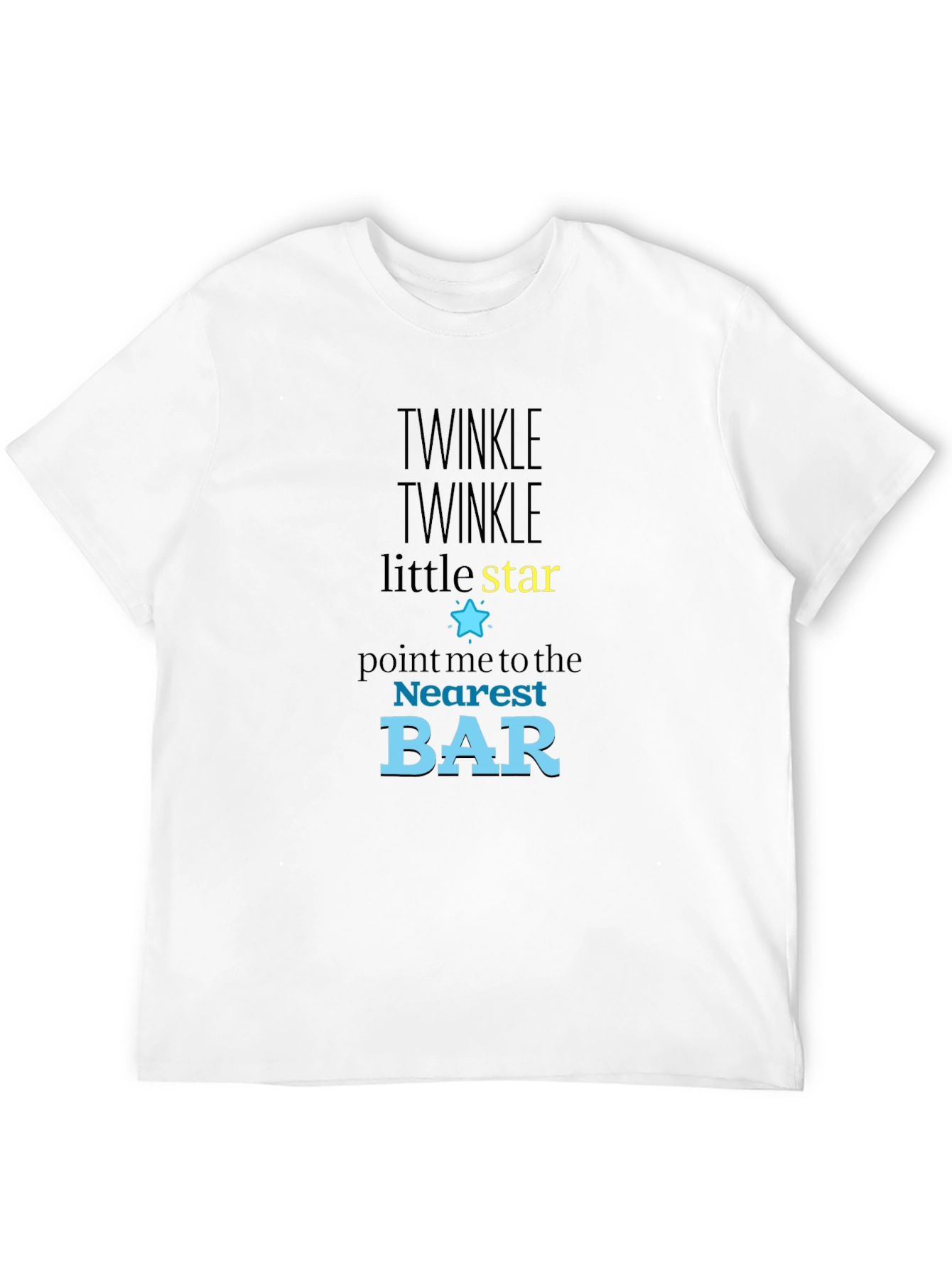 Twinkle Star Bar T-Shirt - Funny Novelty Tee