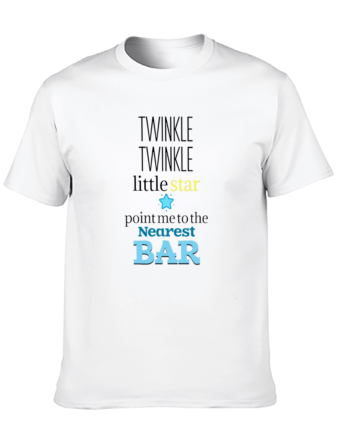 Twinkle Star Bar T-Shirt - Funny Novelty Tee