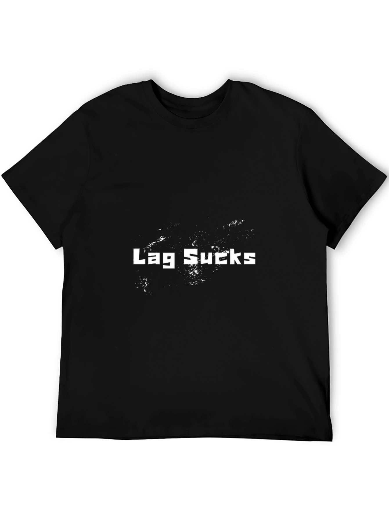 Lag Sucks Graphic Black T-Shirt - Gamer Apparel