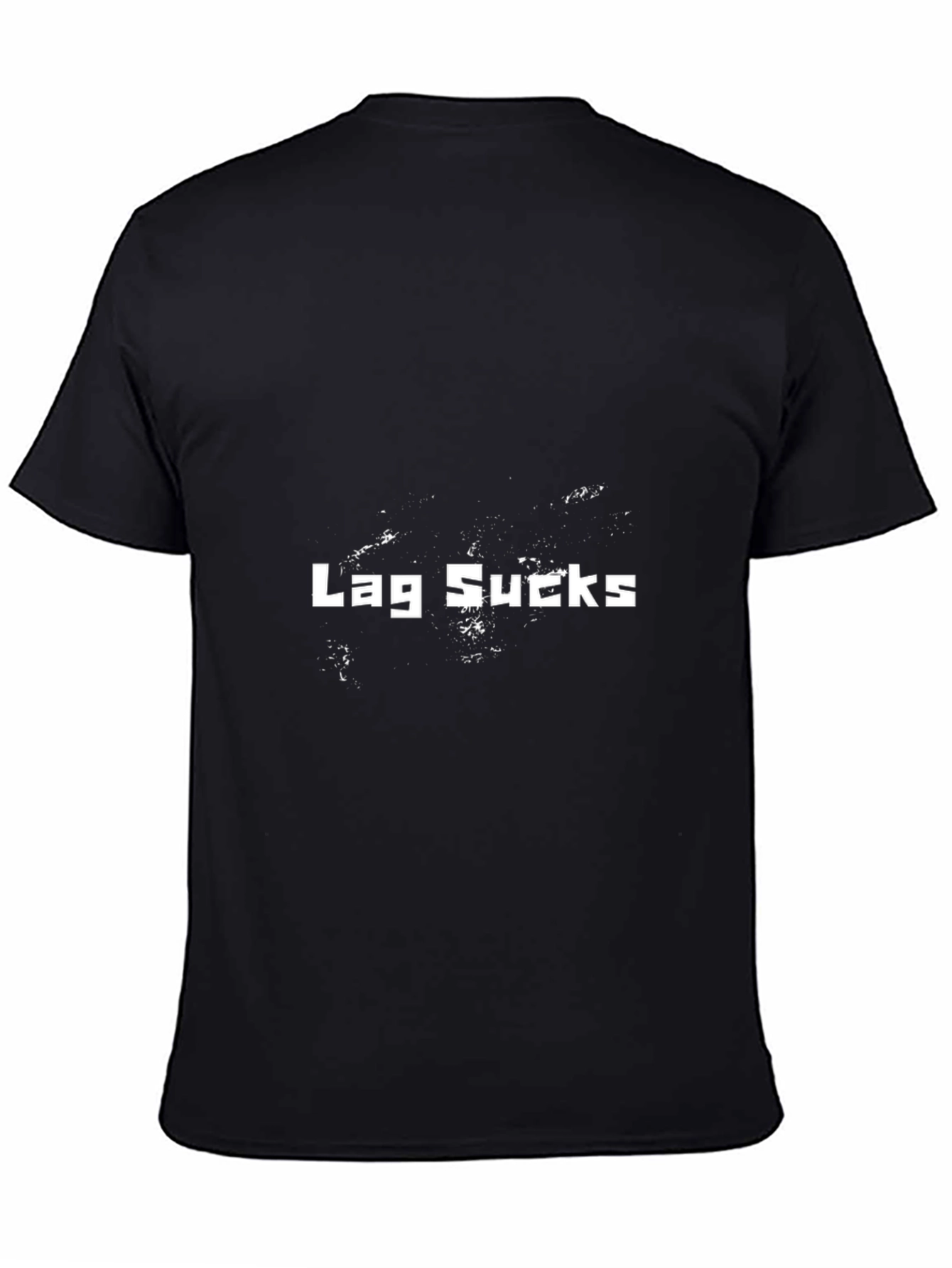 Lag Sucks Graphic Black T-Shirt - Gamer Apparel