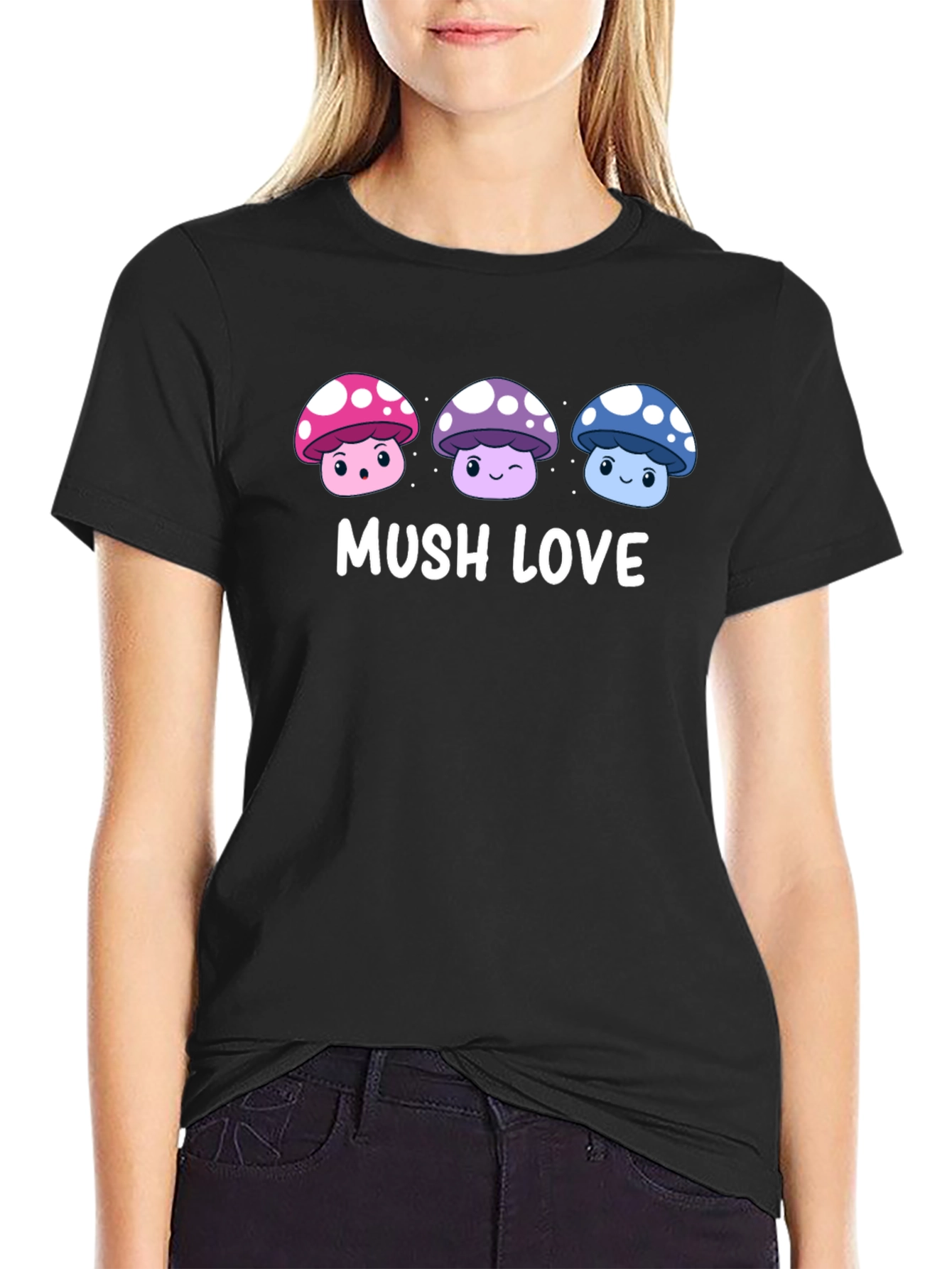 Mushroom Lover Graphic Tee - Mush Love T-Shirt