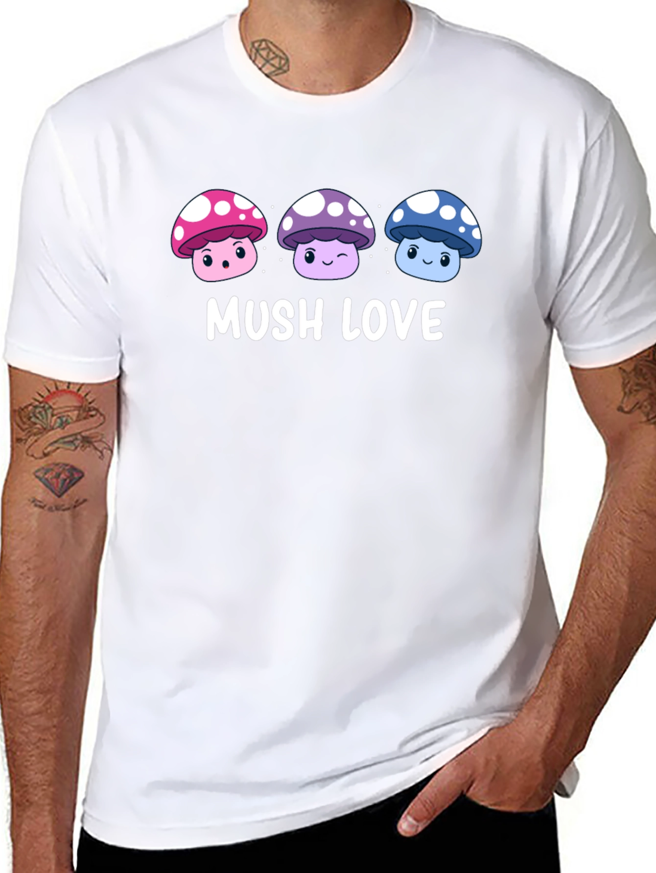 Mushroom Lover Graphic Tee - Mush Love T-Shirt