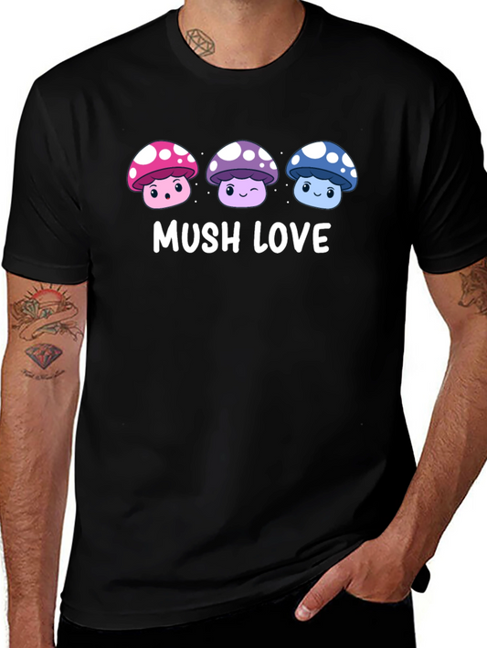 Mushroom Lover Graphic Tee - Mush Love T-Shirt