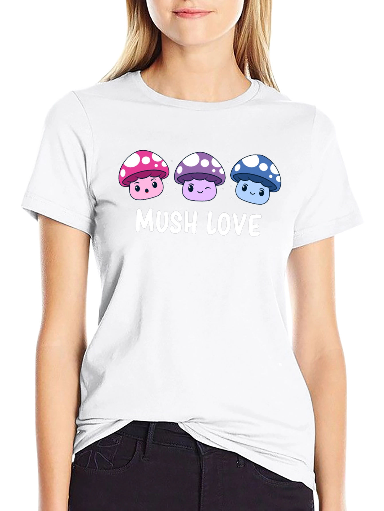 Mushroom Lover Graphic Tee - Mush Love T-Shirt