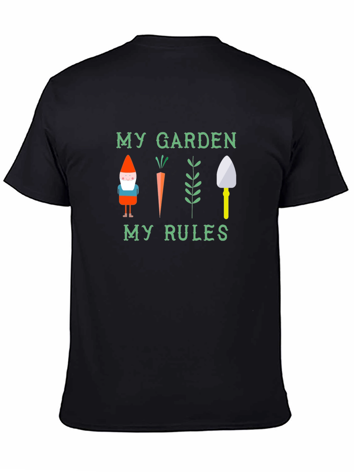My Garden My Rules Black T-Shirt