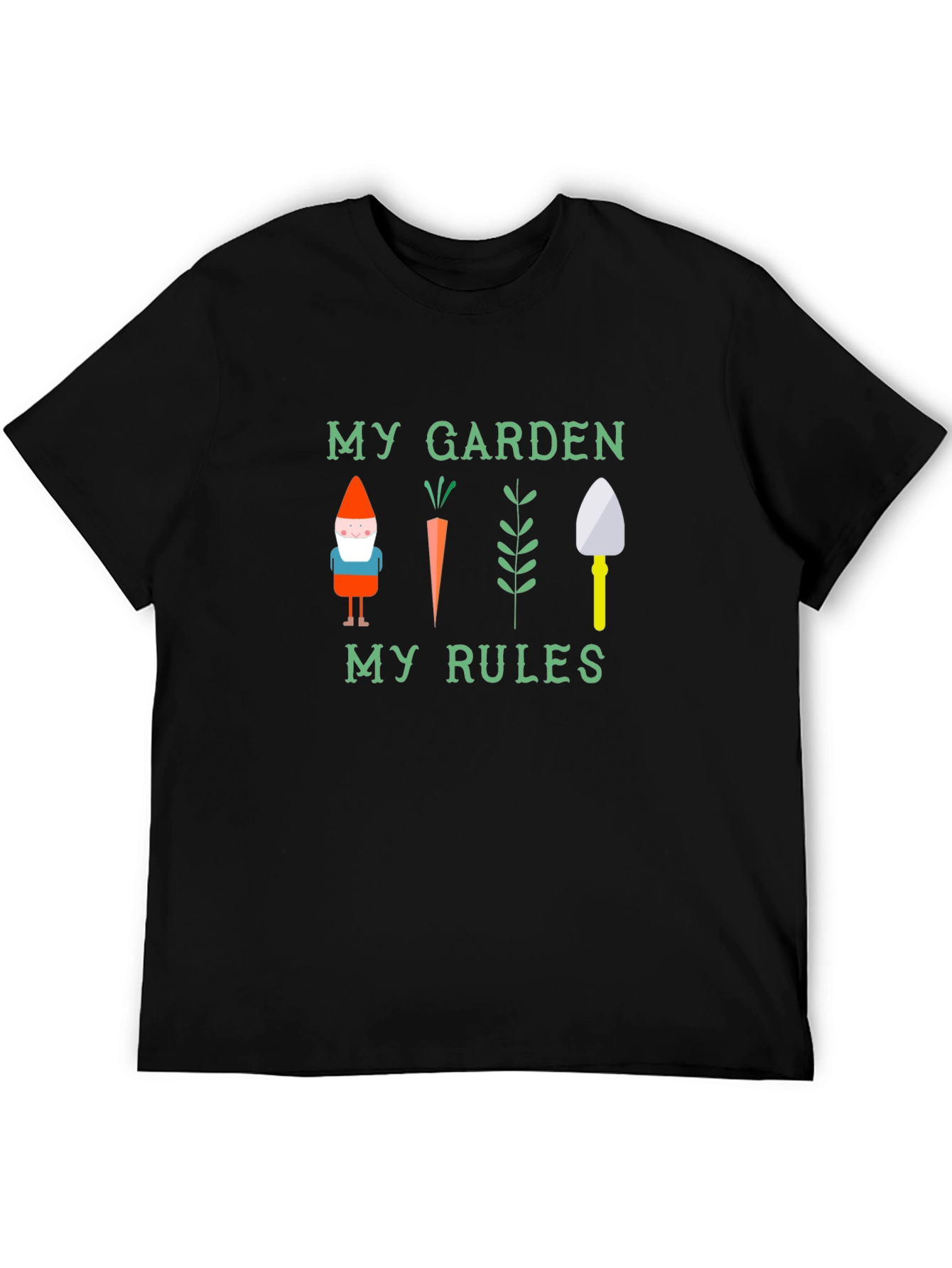 My Garden My Rules Black T-Shirt