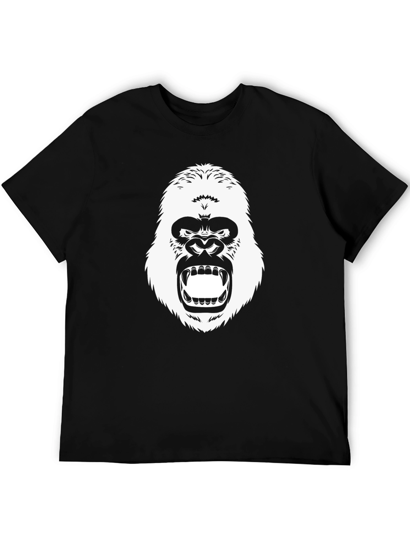 Black Gorilla Graphic Tee - Mens Casual T-Shirt