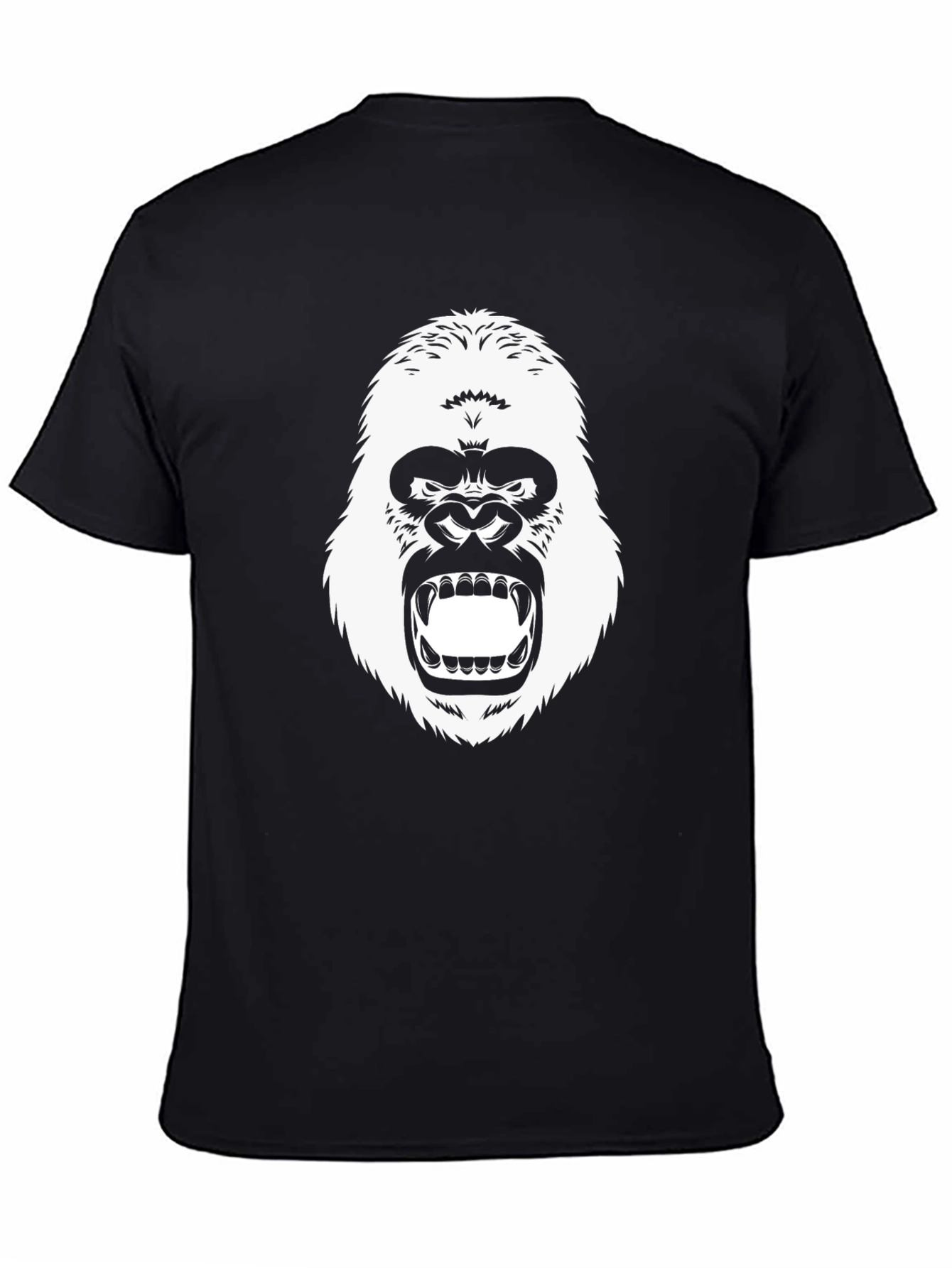Black Gorilla Graphic Tee - Mens Casual T-Shirt