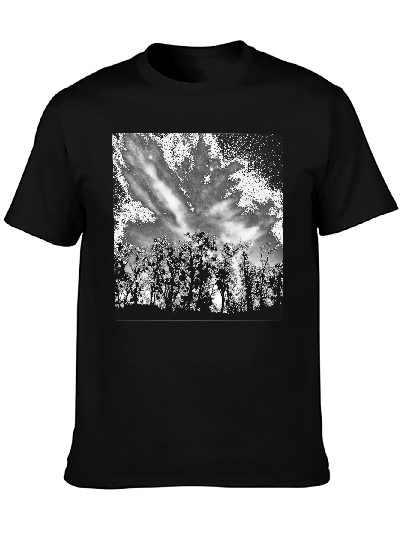 Nature Sky Black T-Shirt