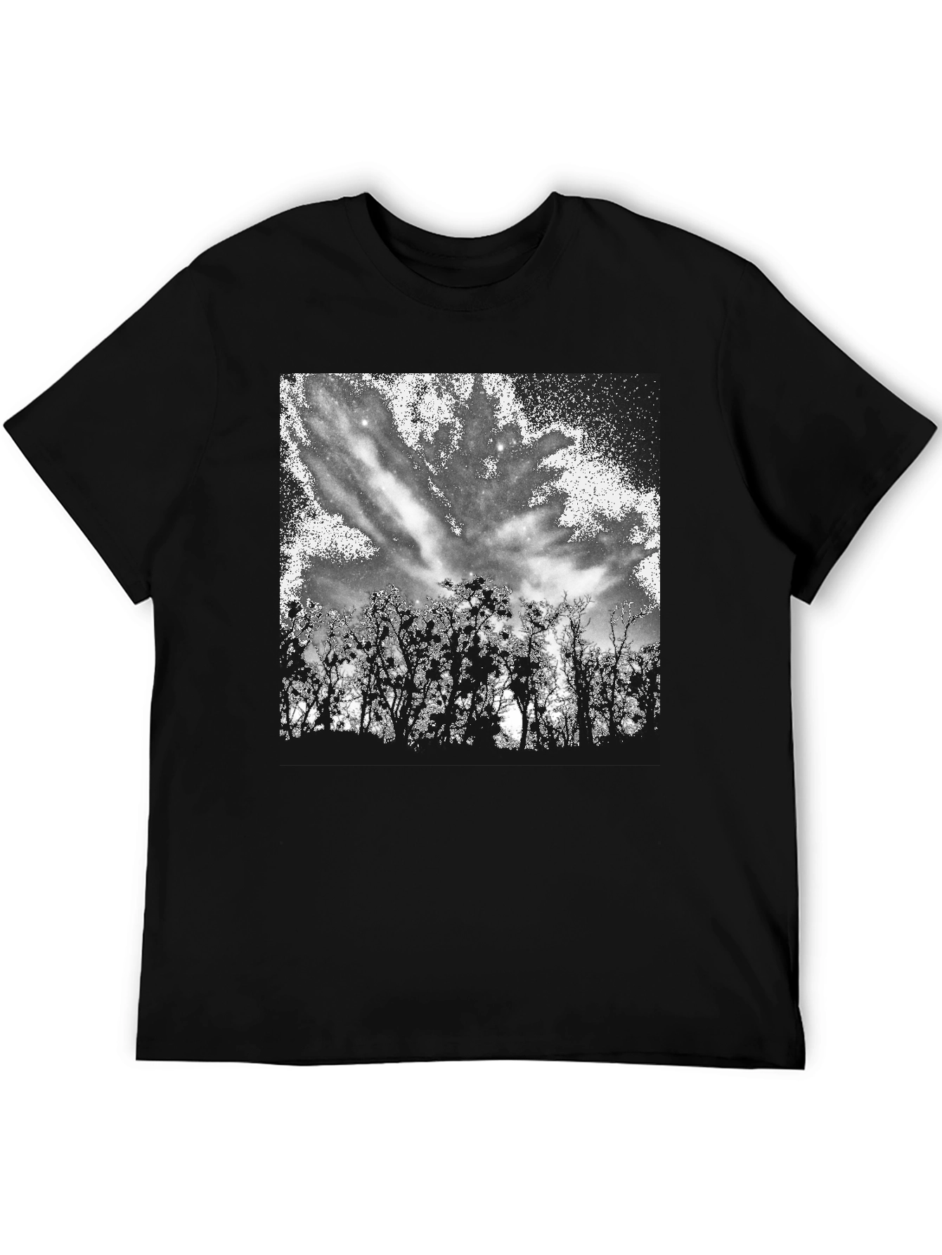 Nature Sky Black T-Shirt