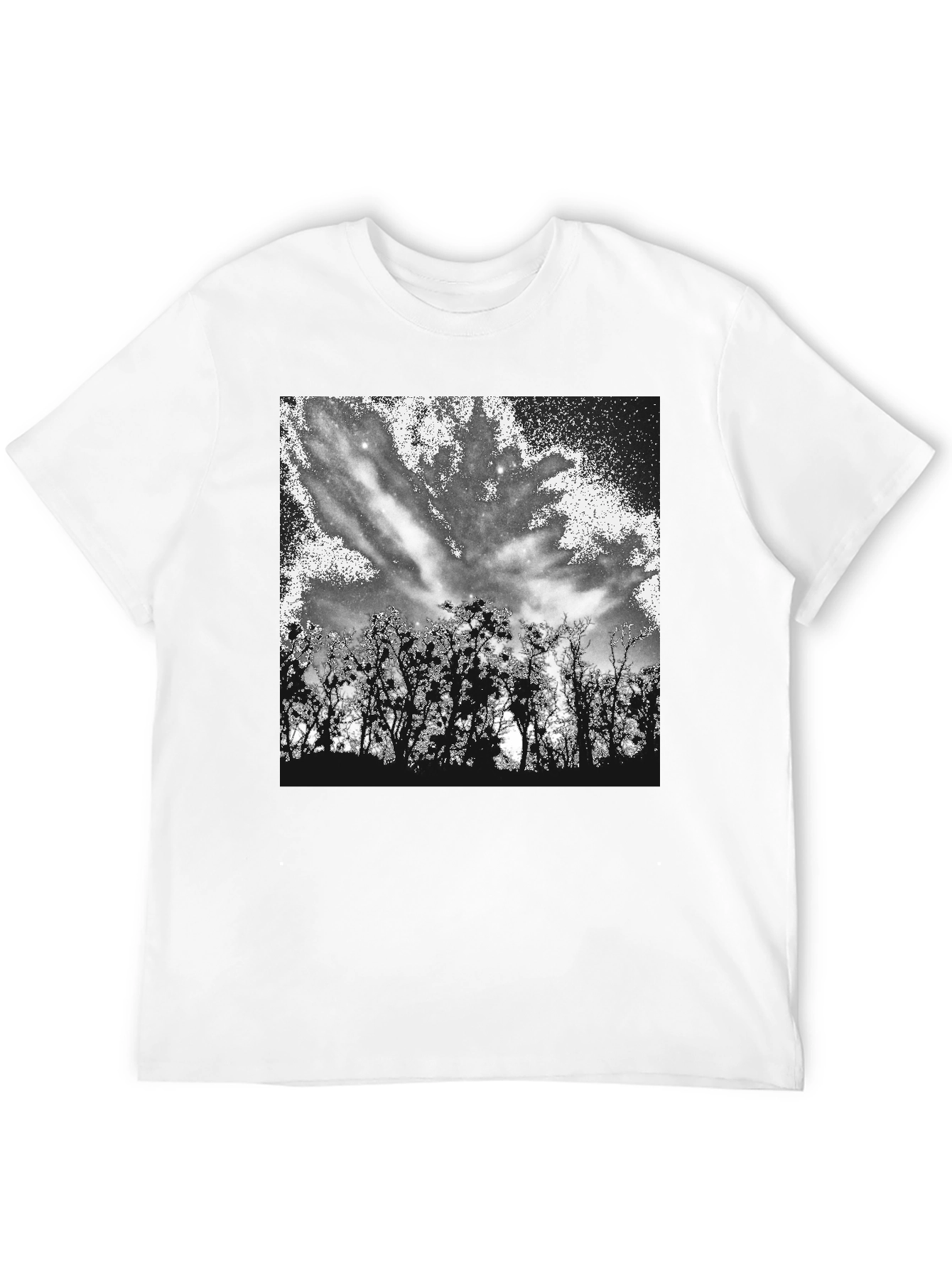Nature Sky Black T-Shirt