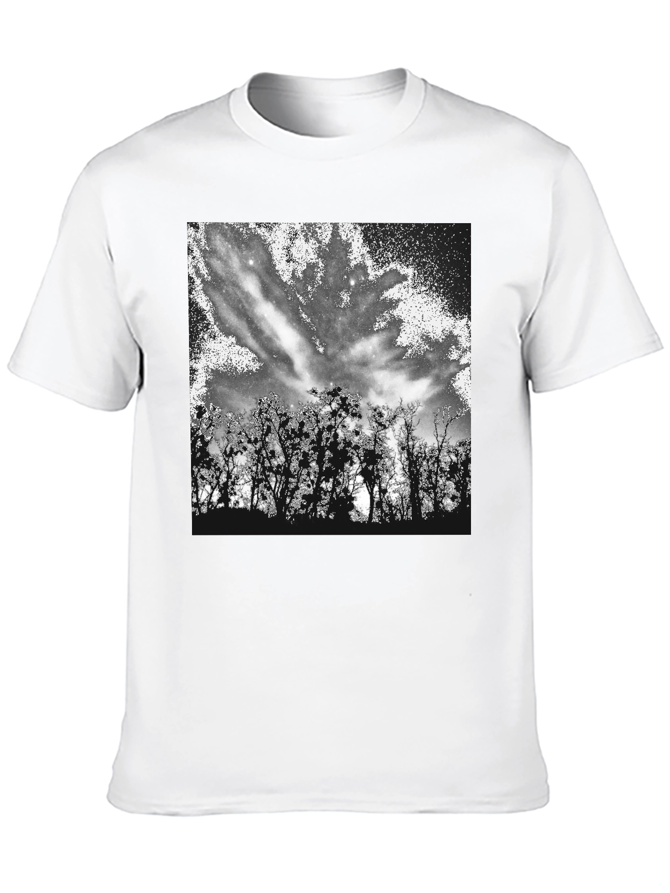 Nature Sky Black T-Shirt