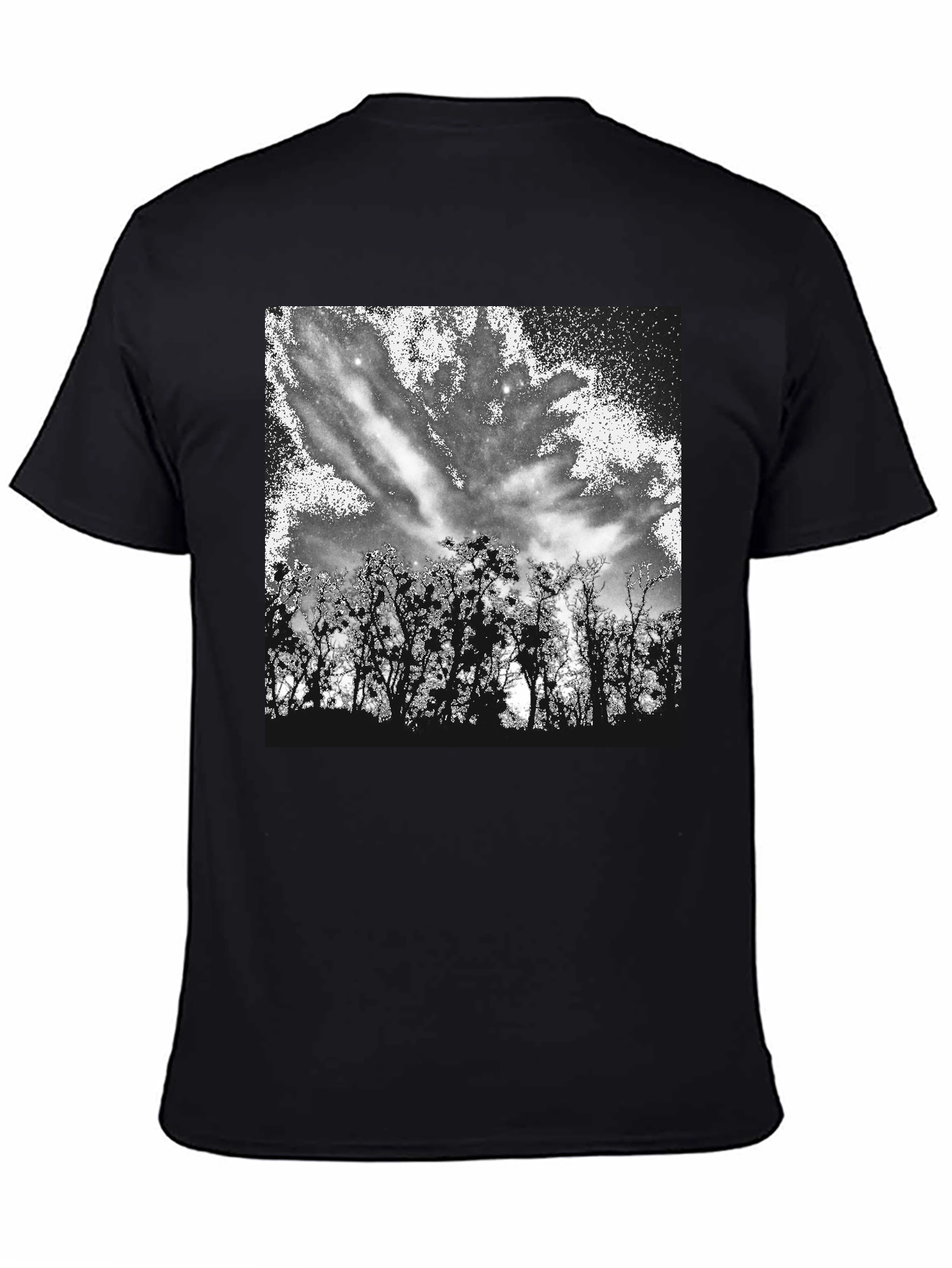 Nature Sky Black T-Shirt
