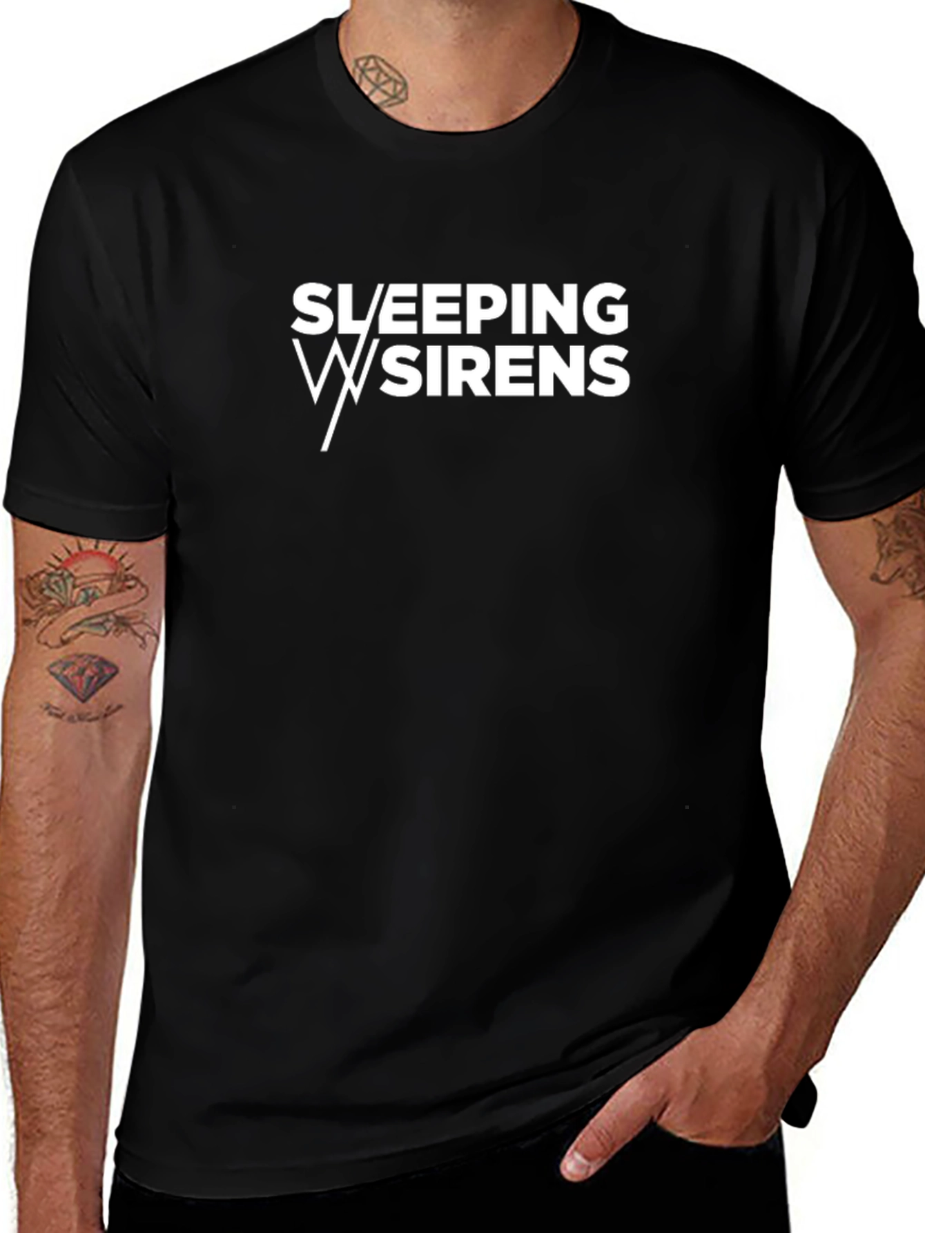Sleeping with Sirens Black Graphic T-Shirt
