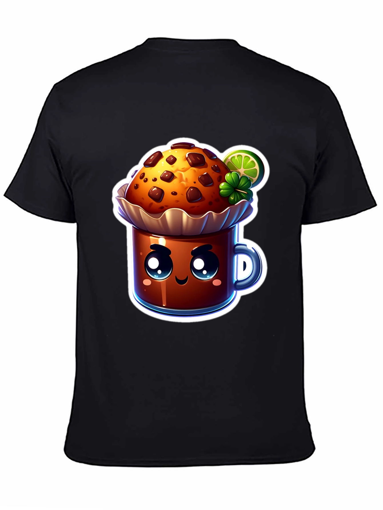 Cute Kawaii Cupcake Graphic T-Shirt