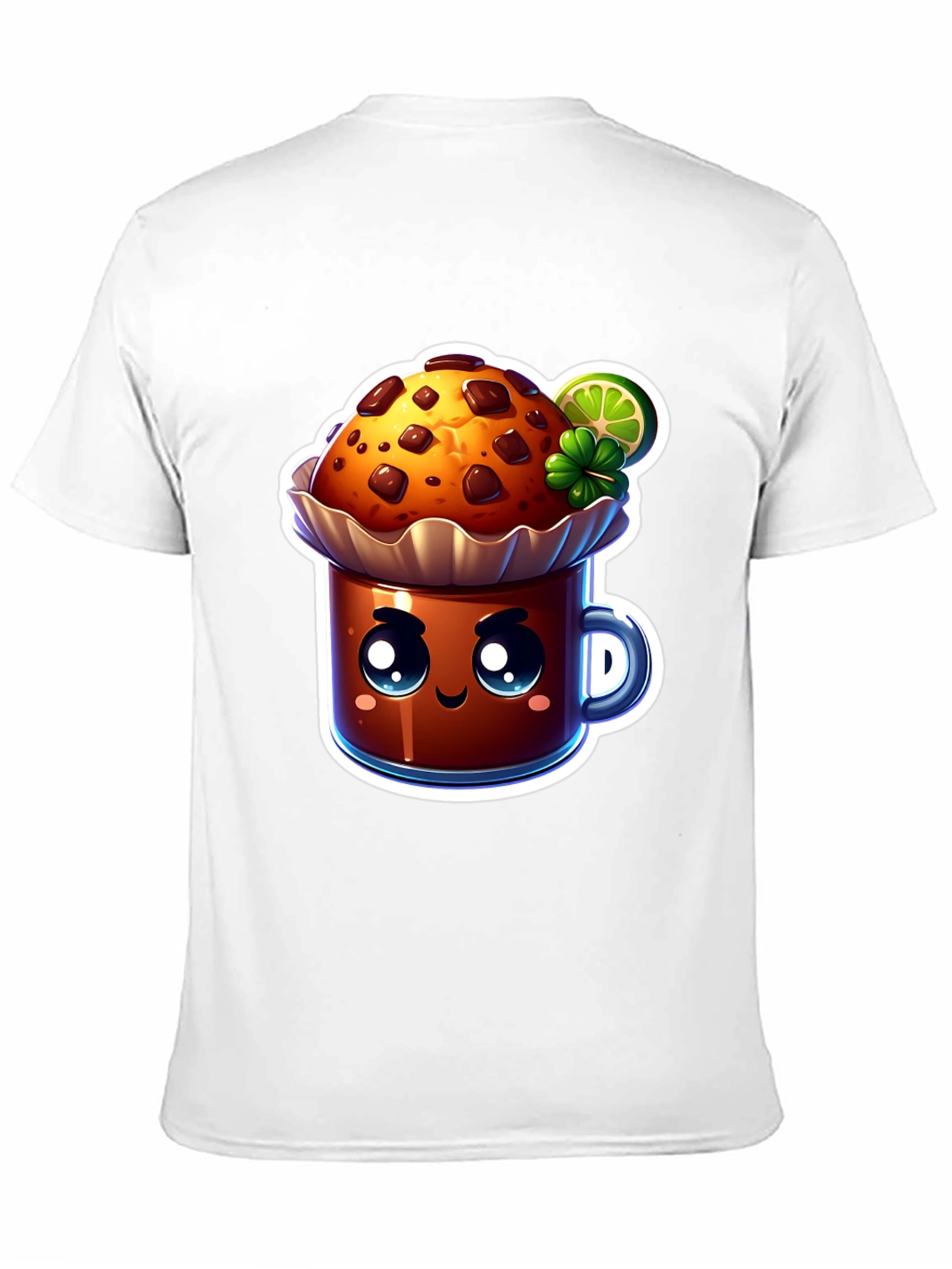 Cute Kawaii Cupcake Graphic T-Shirt