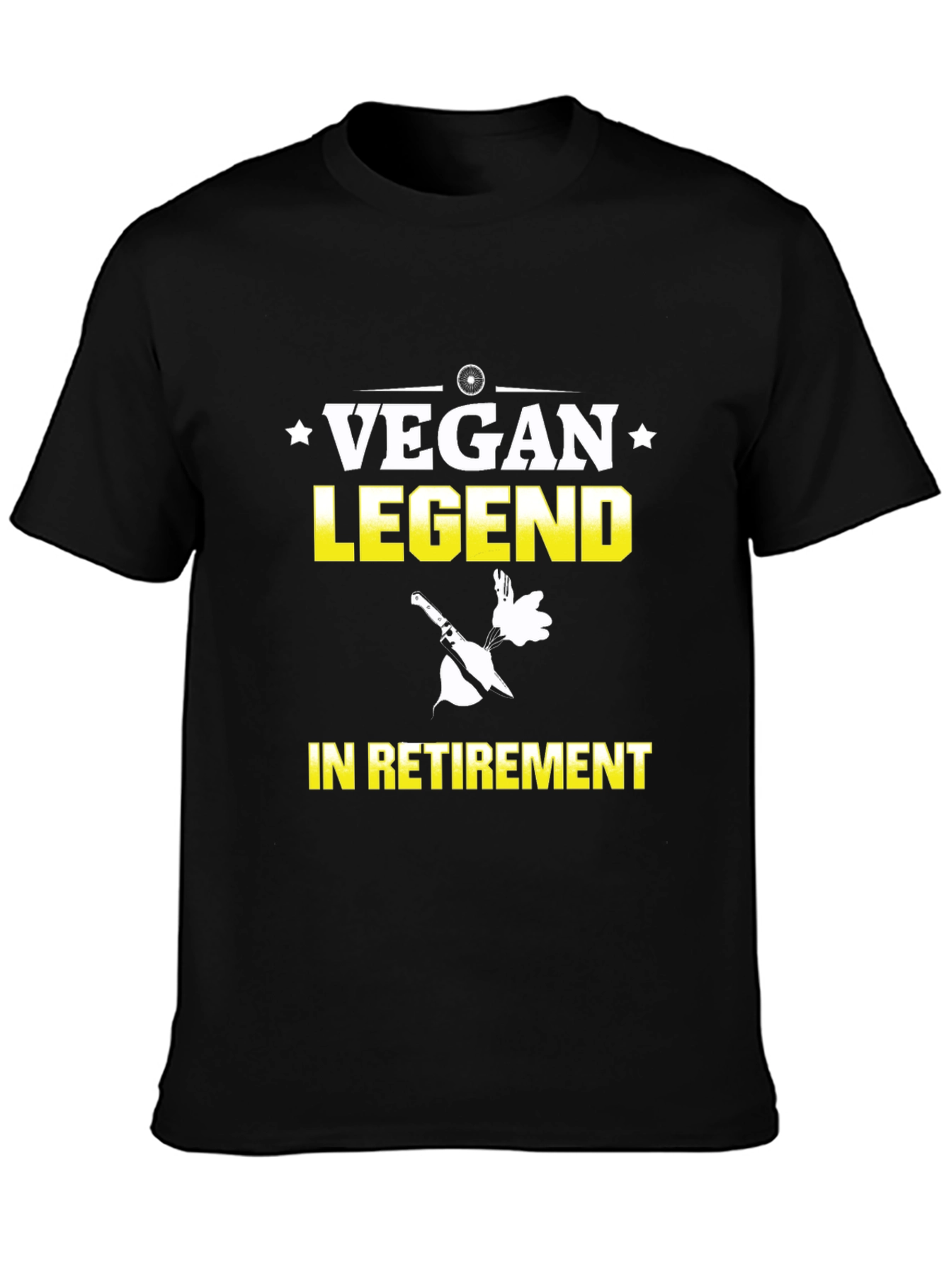 Vegan Legend in Retirement T-Shirt - Black