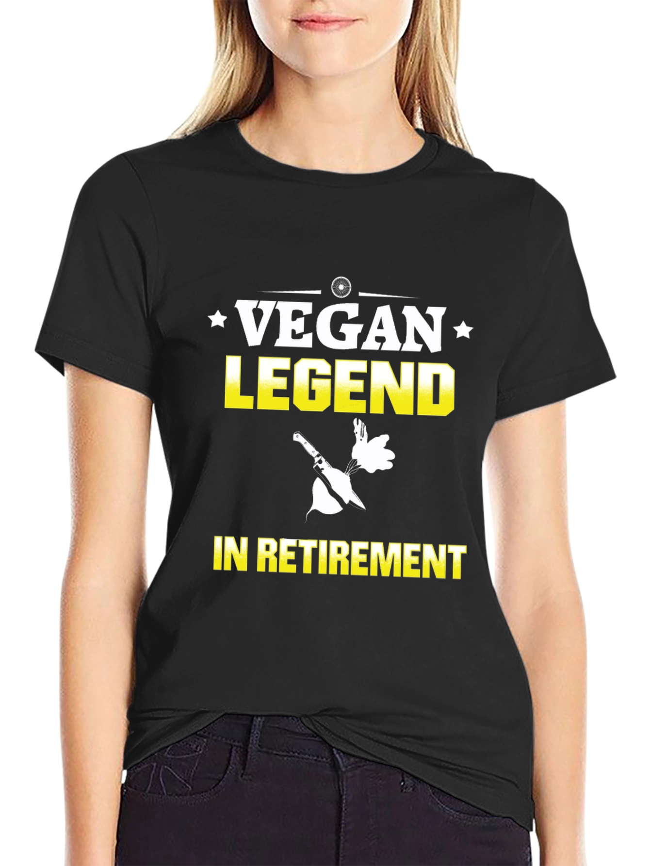 Vegan Legend in Retirement T-Shirt - Black