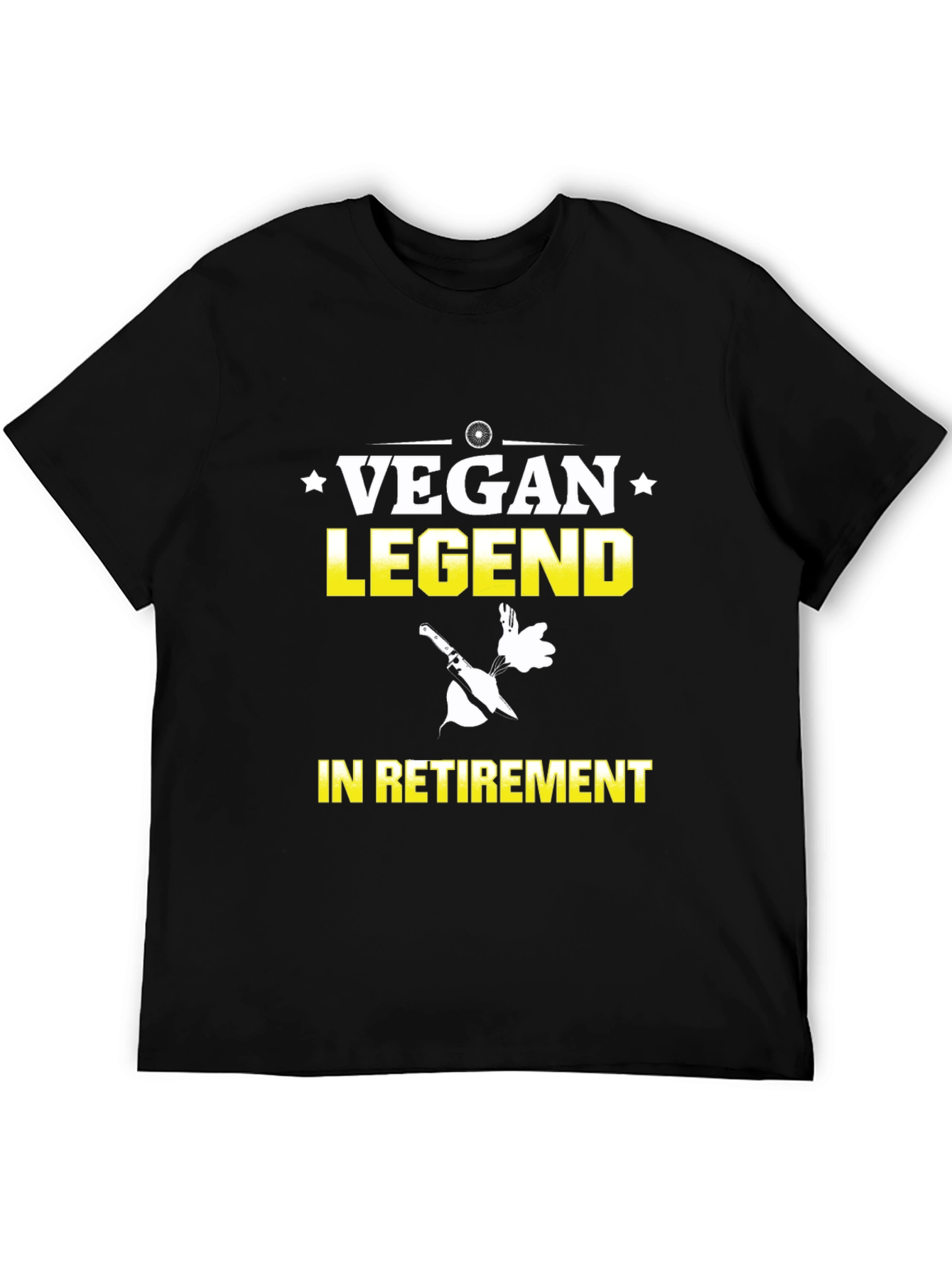 Vegan Legend in Retirement T-Shirt - Black