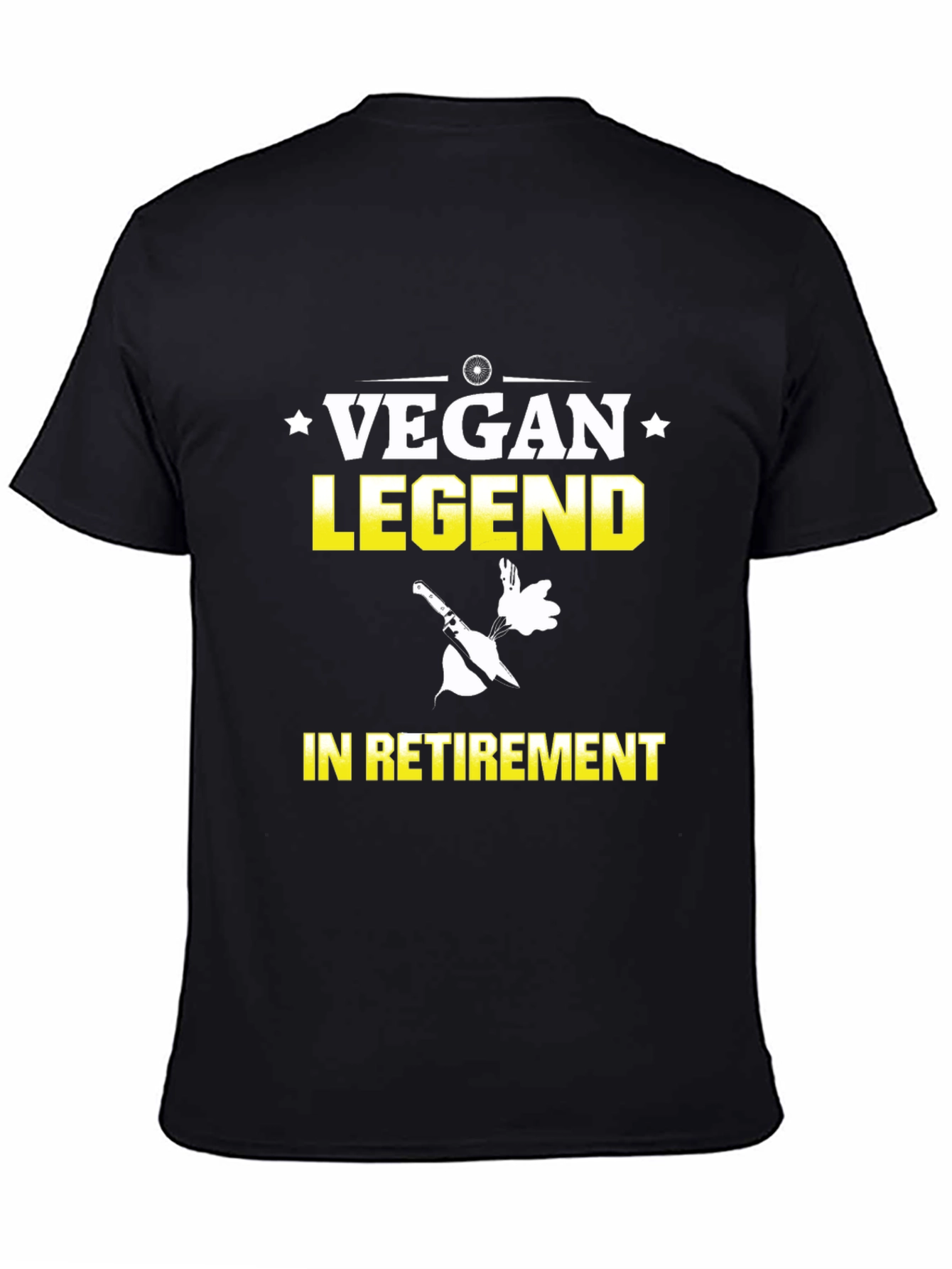 Vegan Legend in Retirement T-Shirt - Black