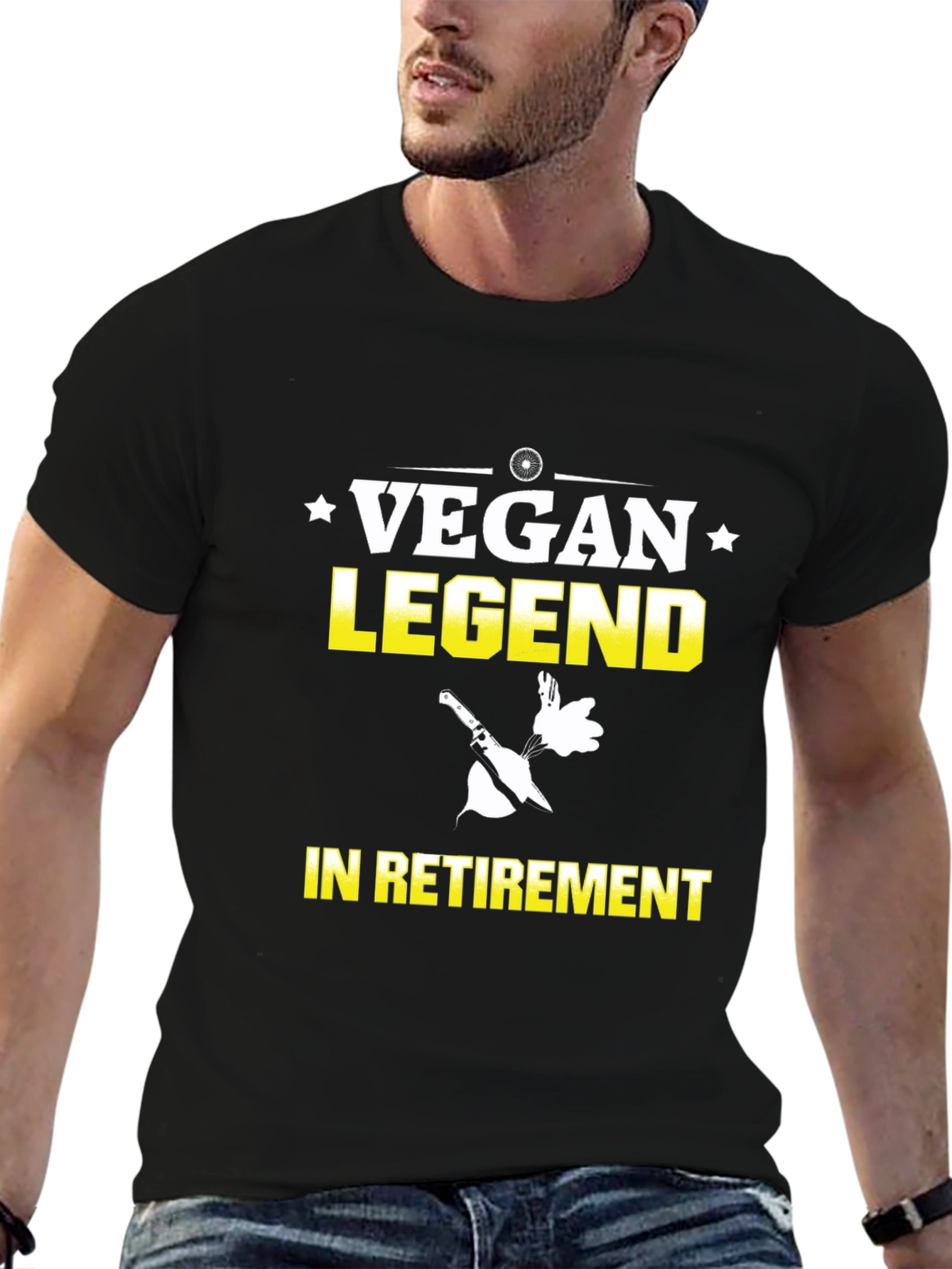 Vegan Legend in Retirement T-Shirt - Black