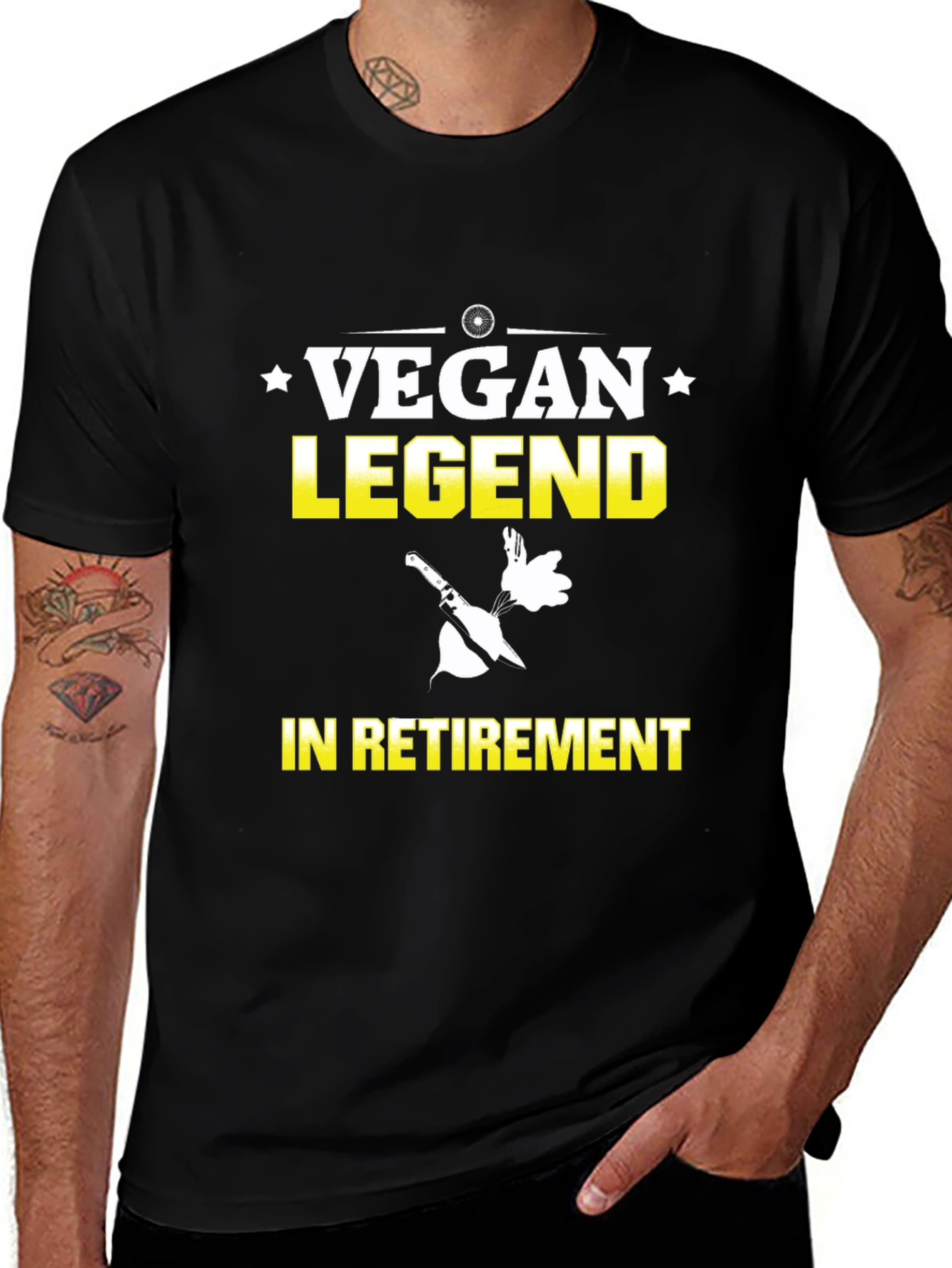 Vegan Legend in Retirement T-Shirt - Black