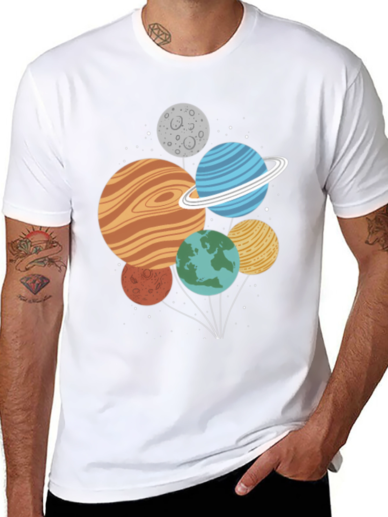 Planets Graphic T-Shirt - Space Theme