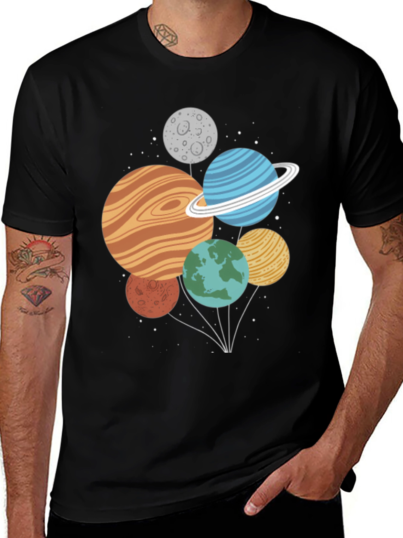 Planets Graphic T-Shirt - Space Theme