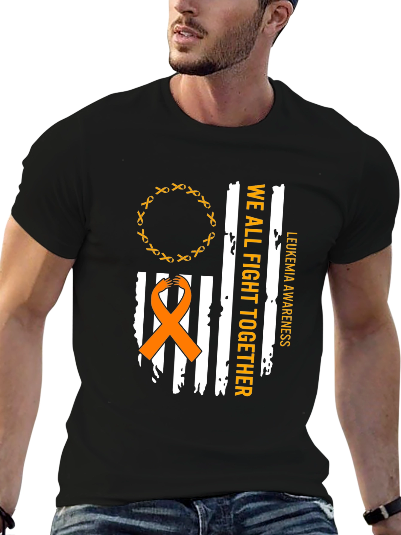 Leukemia Awareness T-Shirt - We All Fight Together