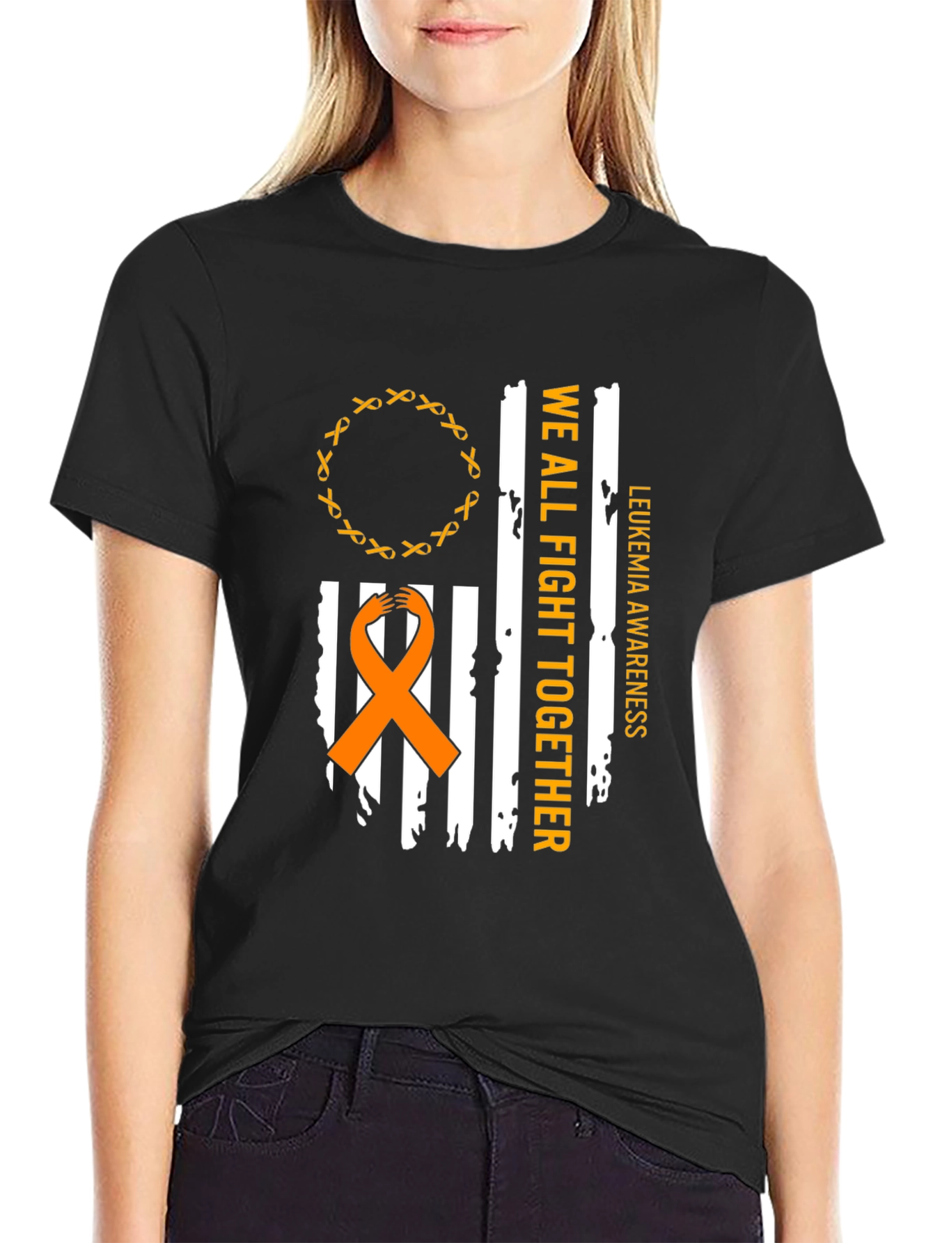 Leukemia Awareness T-Shirt - We All Fight Together