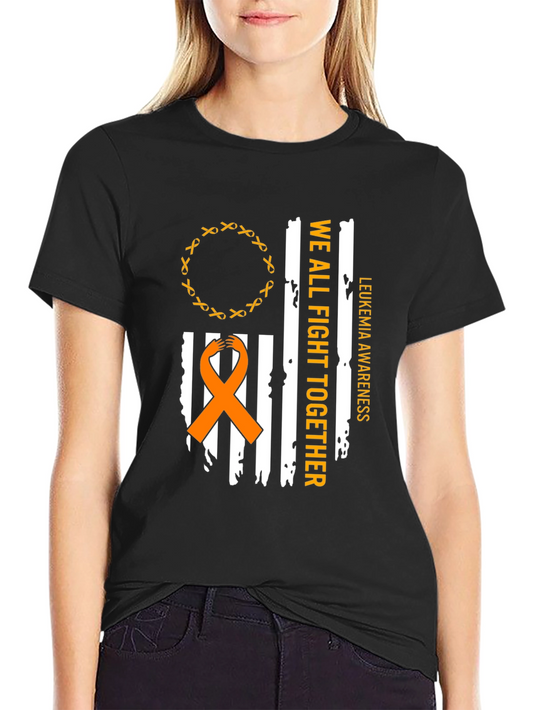 Leukemia Awareness T-Shirt - We All Fight Together