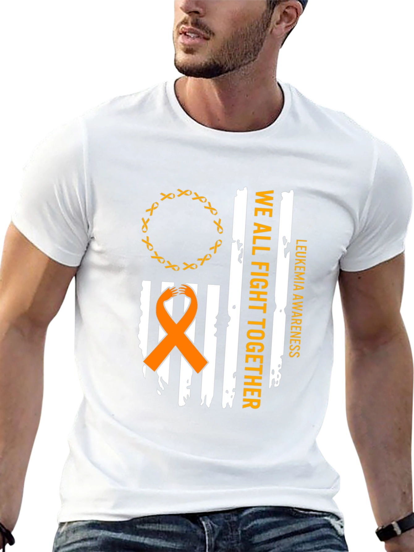 Leukemia Awareness T-Shirt - We All Fight Together