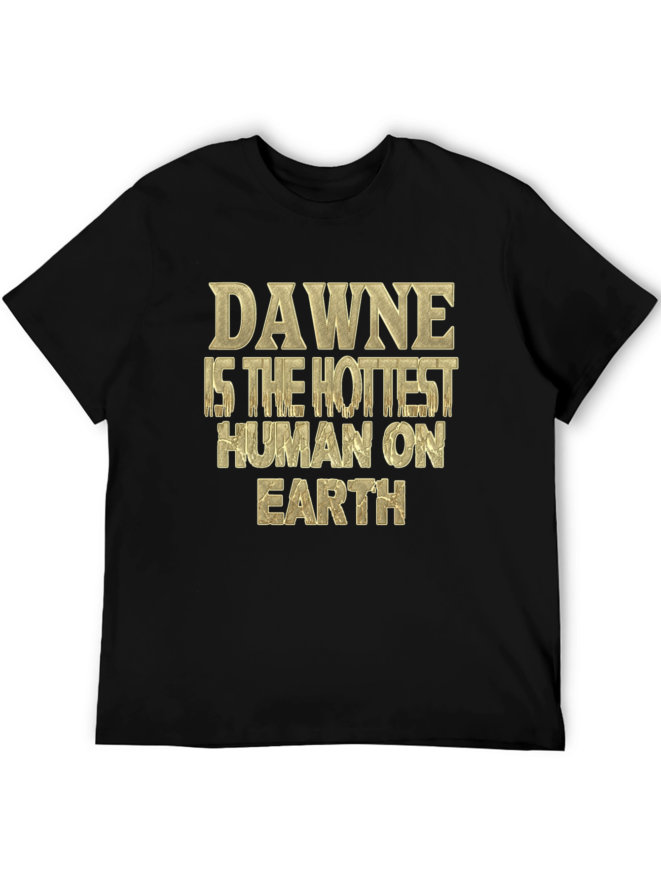 Dawne Hottest Human T-Shirt - Black Tee