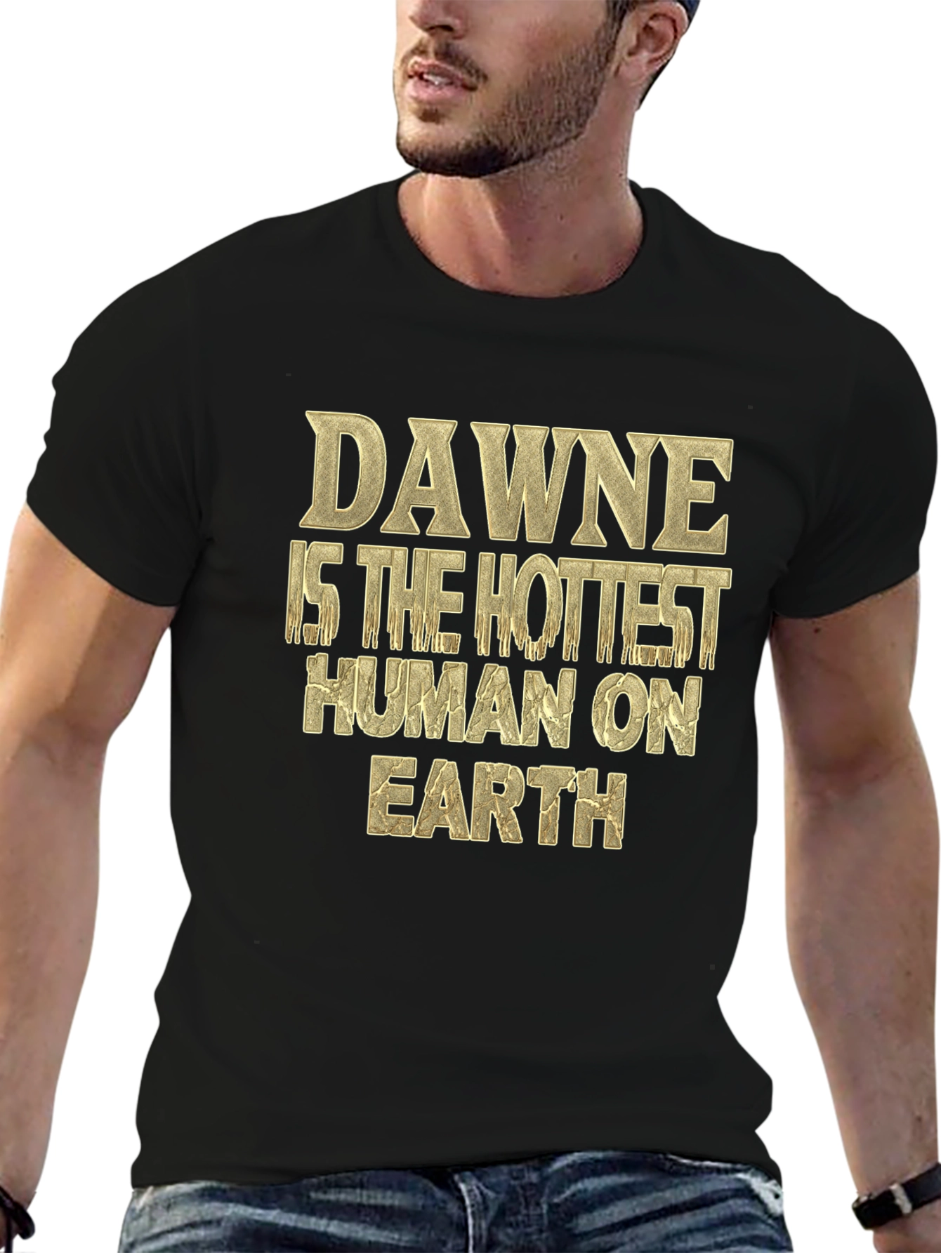 Dawne Hottest Human T-Shirt - Black Tee
