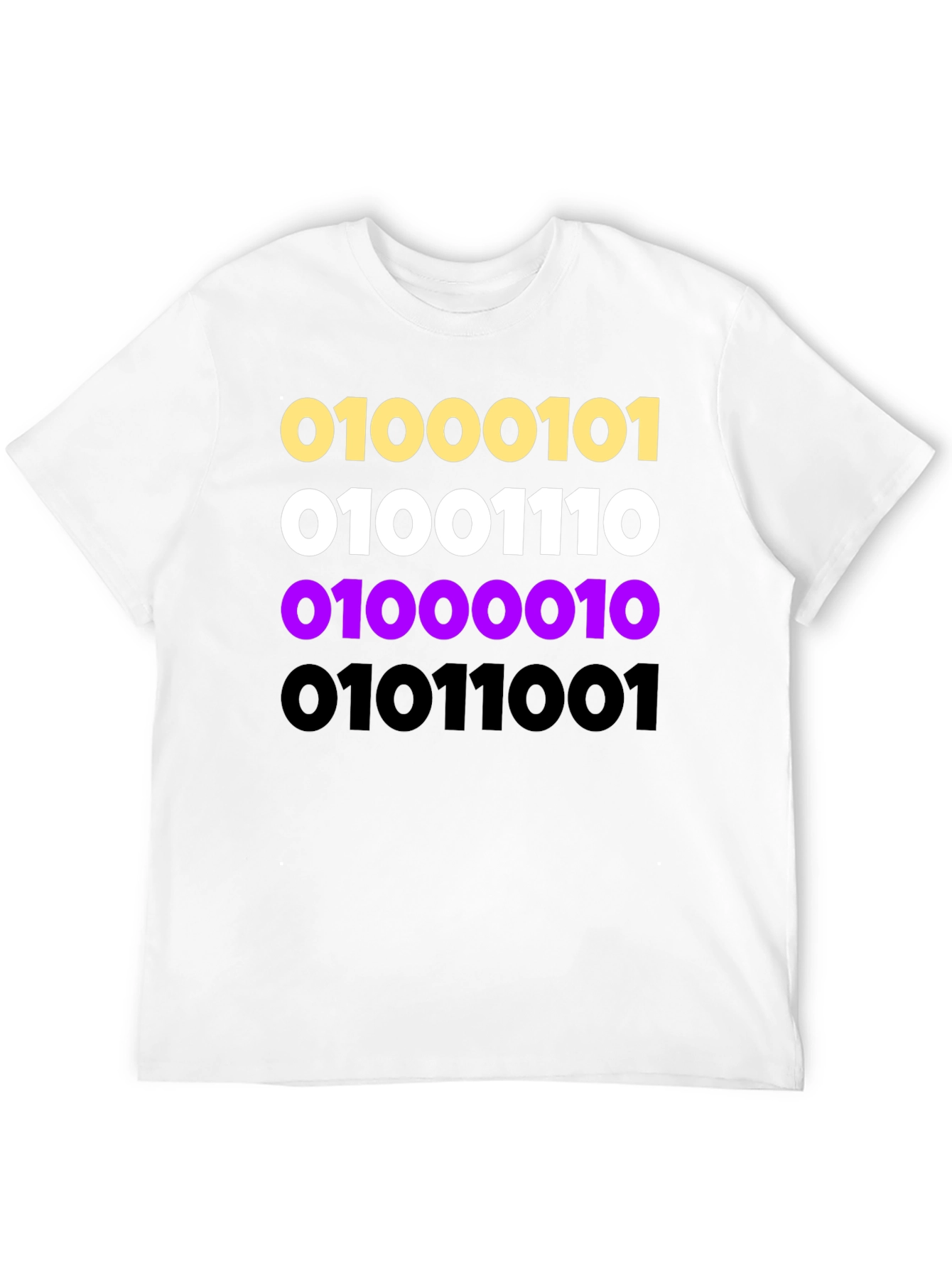Binary Code Graphic Tee - Programmer Style