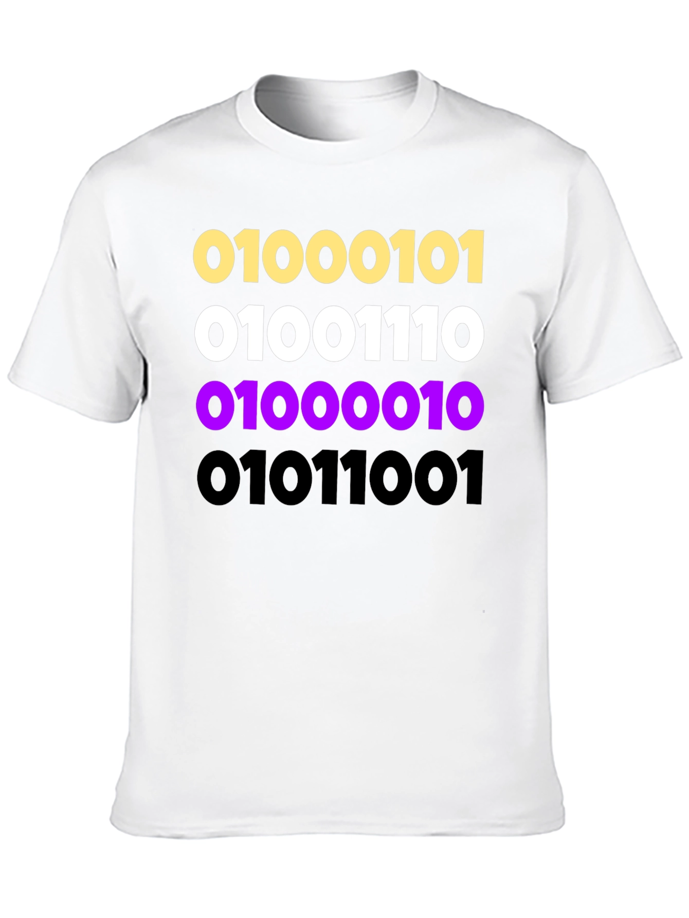 Binary Code Graphic Tee - Programmer Style