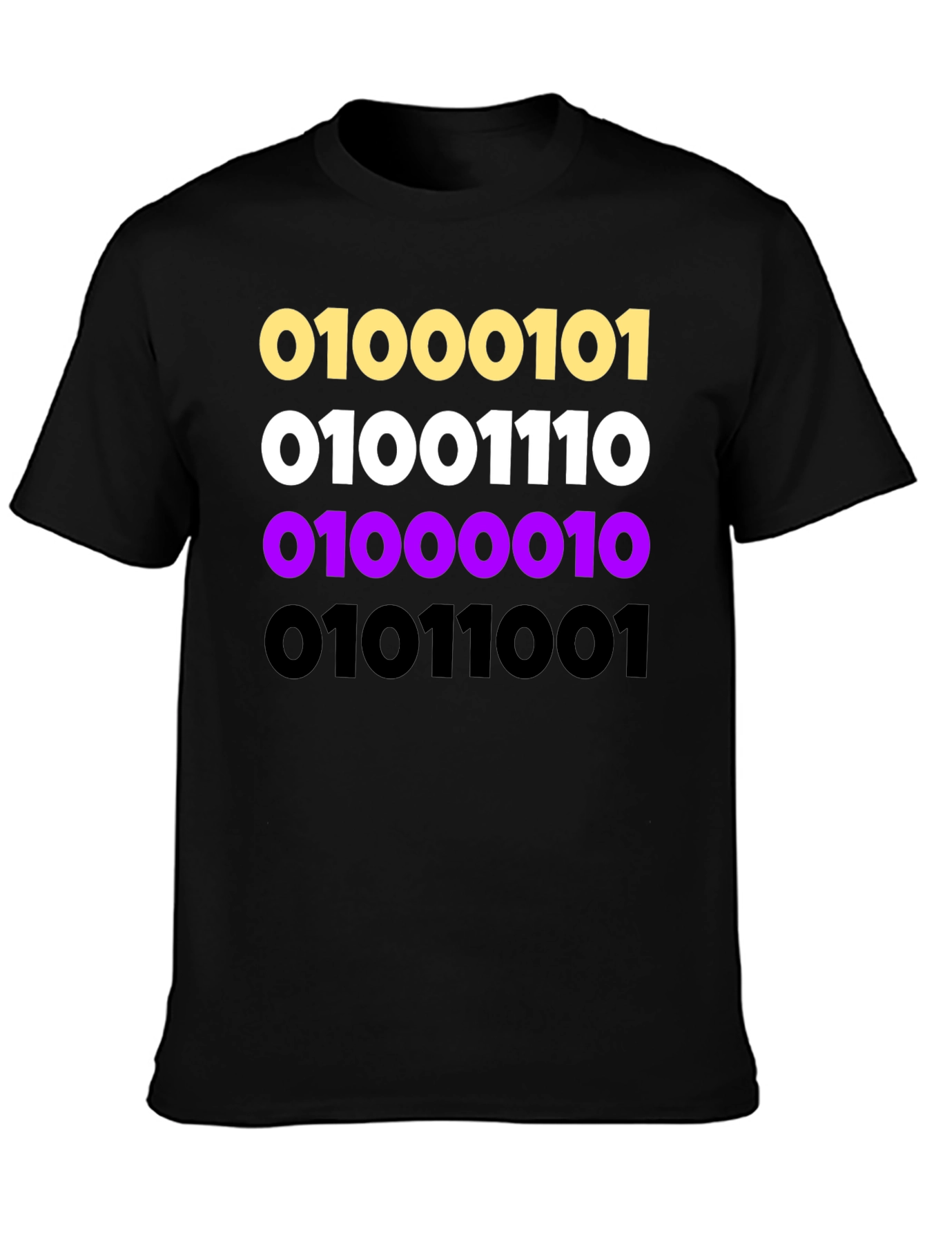 Binary Code Graphic Tee - Programmer Style