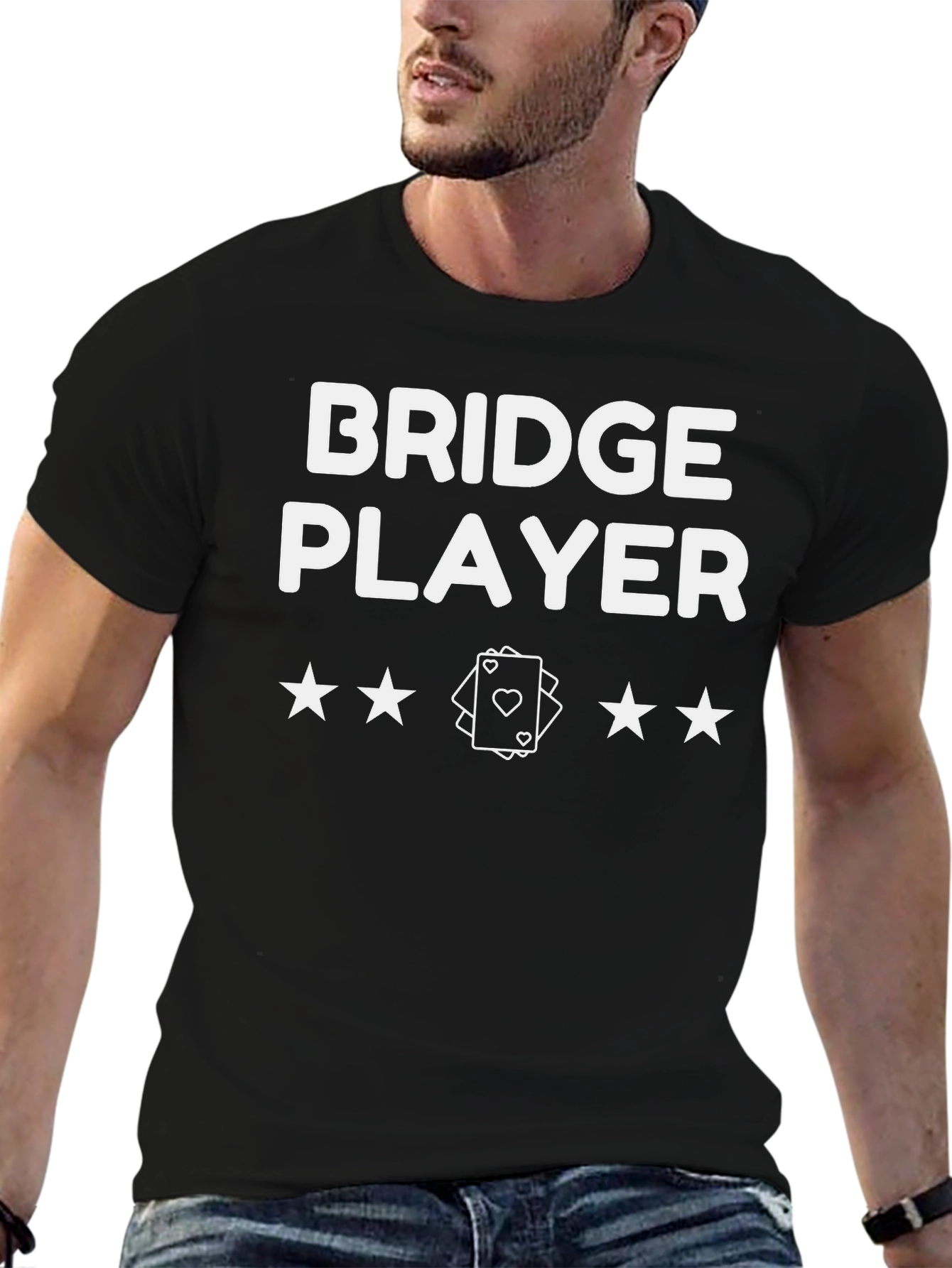 Bridge Player Graphic T-Shirt - Card Game Tee