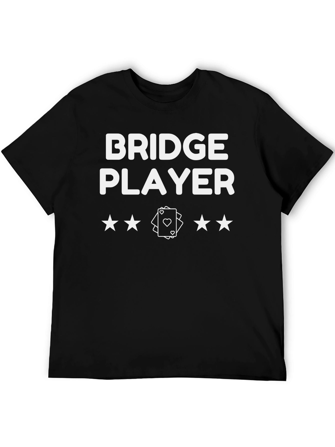 Bridge Player Graphic T-Shirt - Card Game Tee