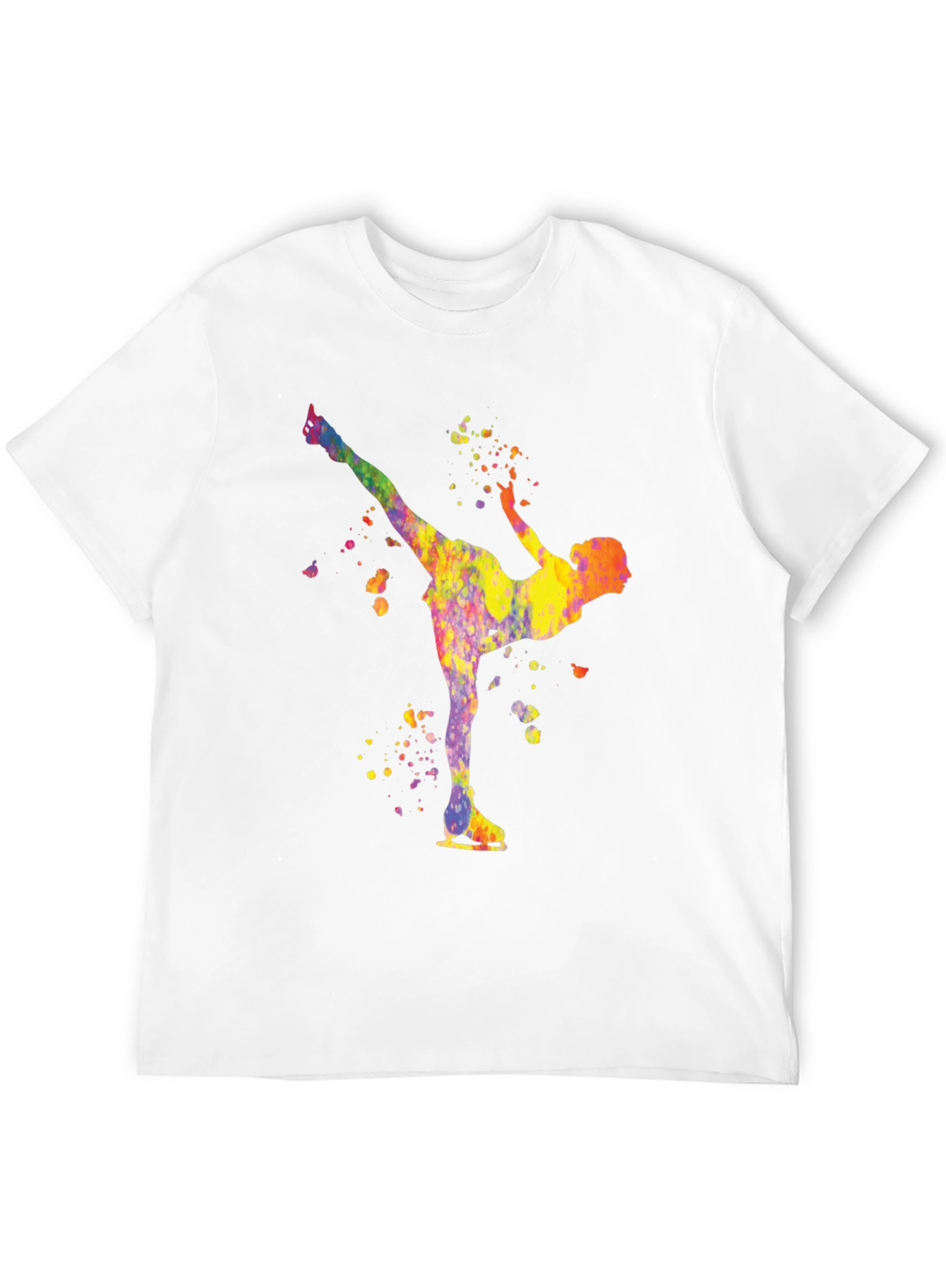 Figure Skating Watercolor T-Shirt