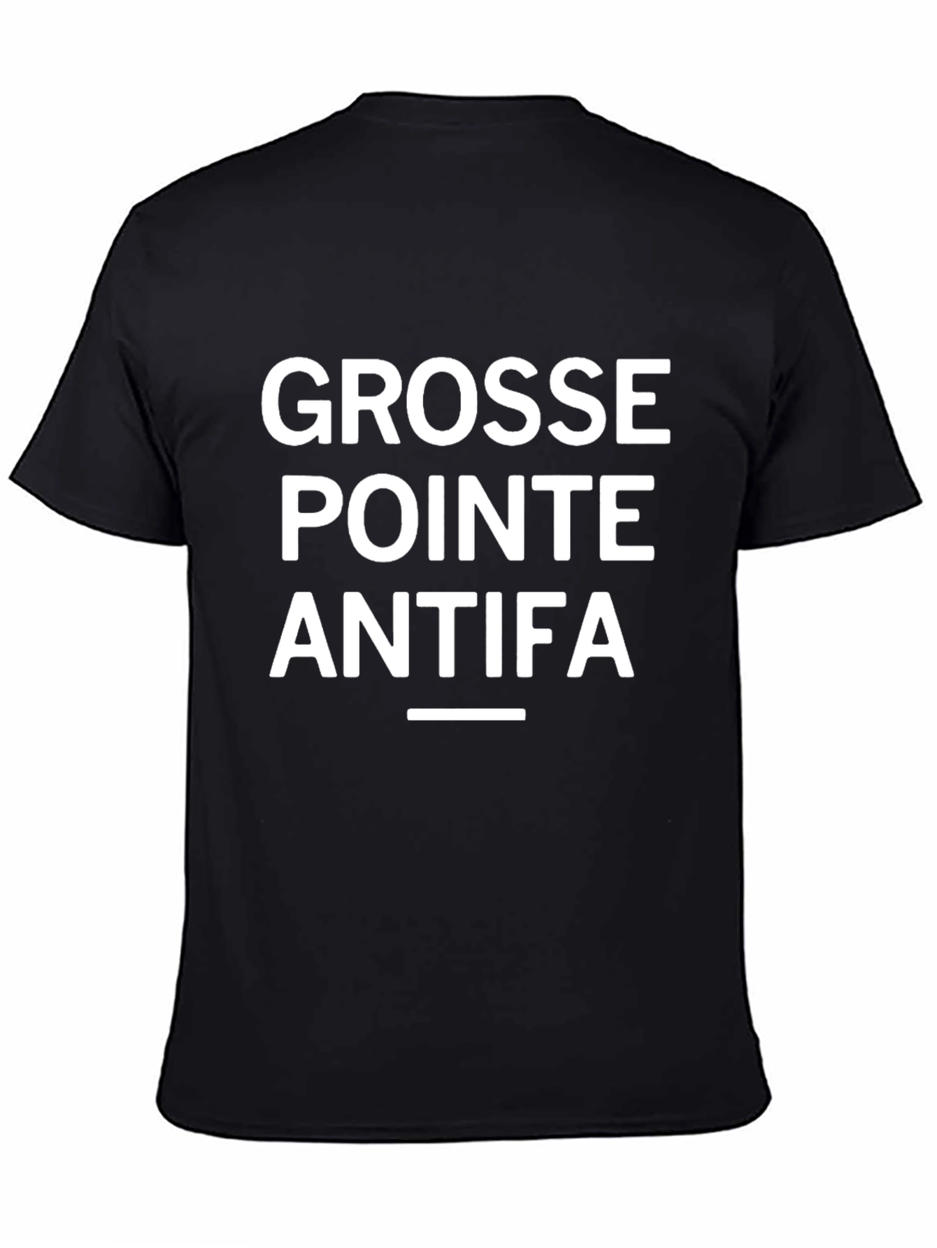 Grosse Pointe Antifa Black T-Shirt