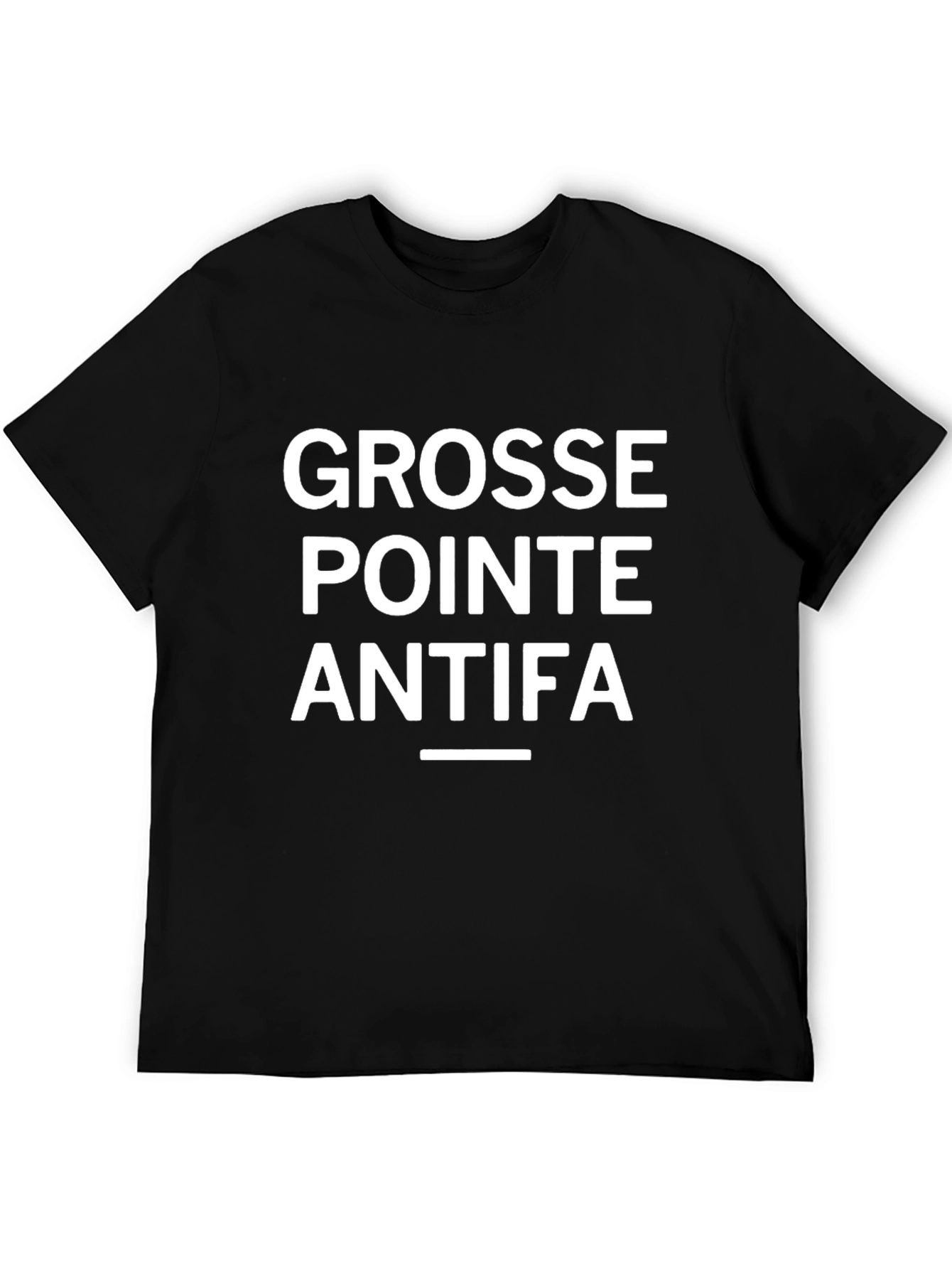 Grosse Pointe Antifa Black T-Shirt