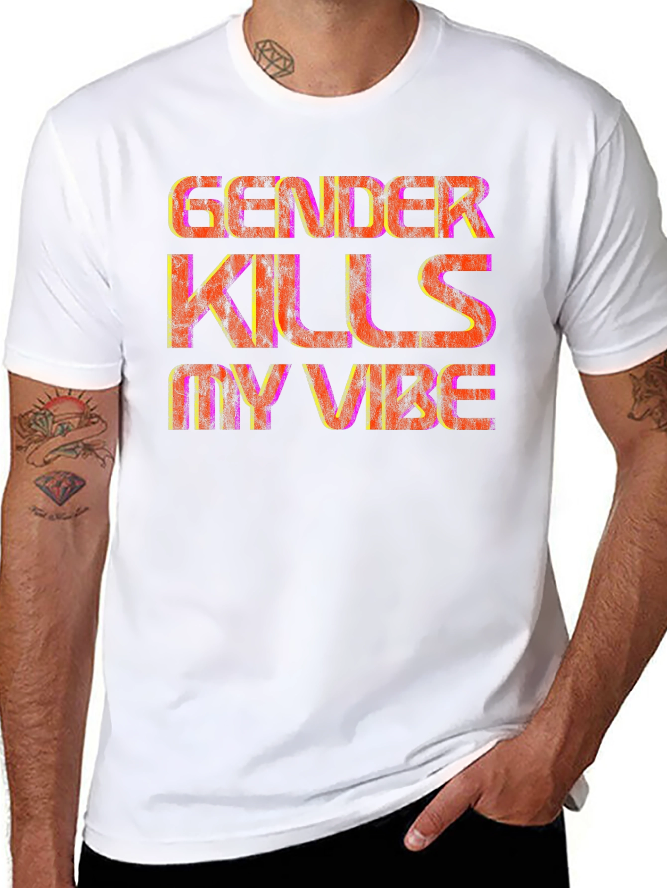 Gender Kills My Vibe Graphic T-Shirt