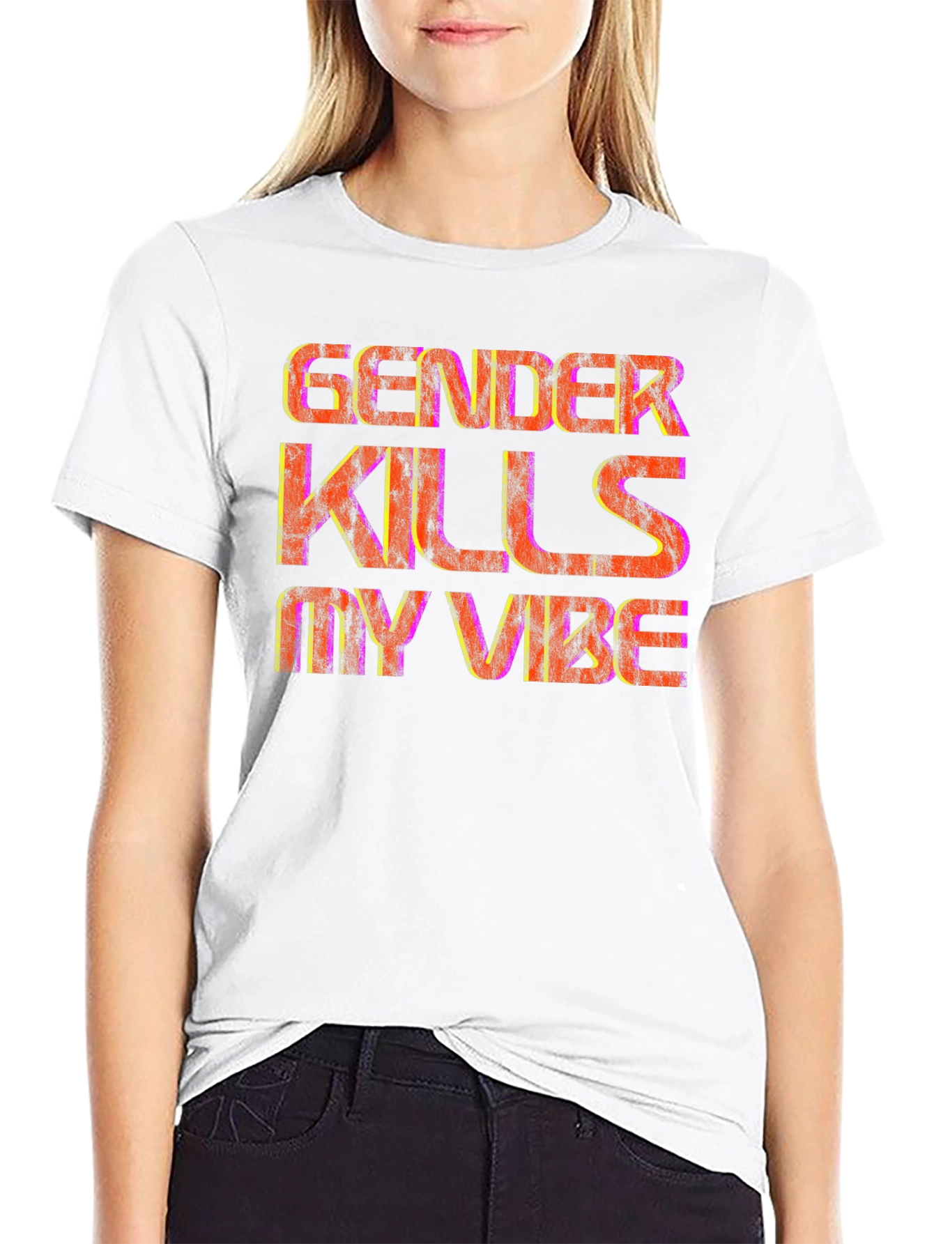 Gender Kills My Vibe Graphic T-Shirt